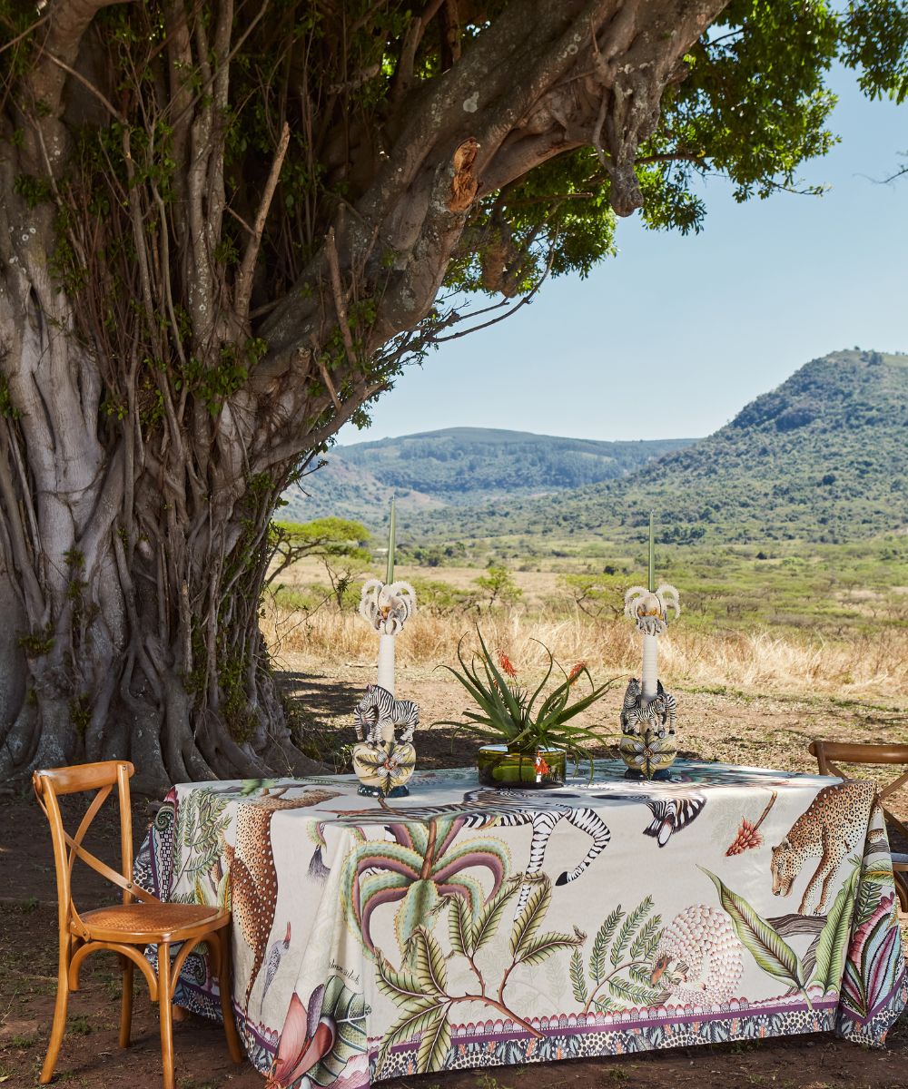 Pangolin Park Tablecloth - Stone