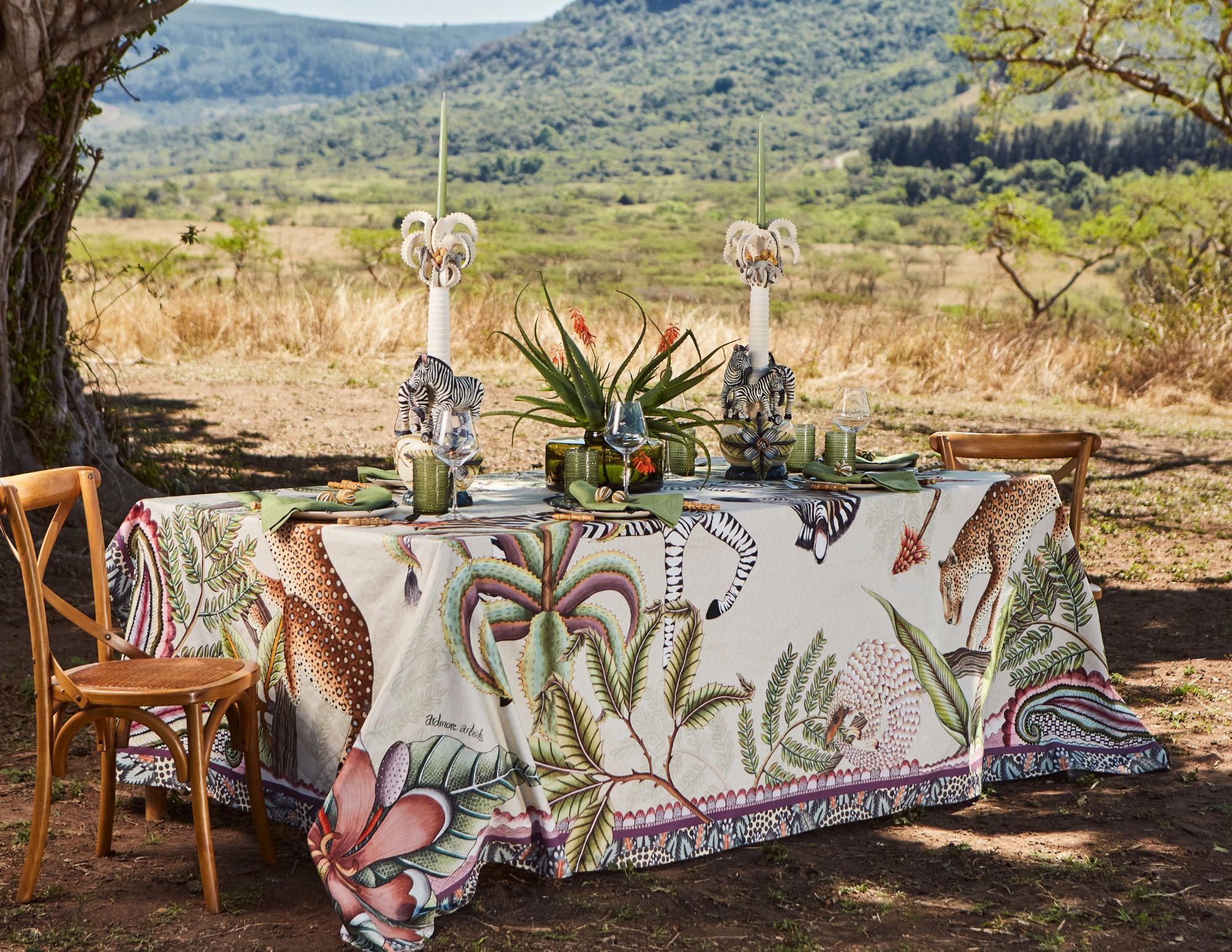 Pangolin Park Tablecloth - Stone