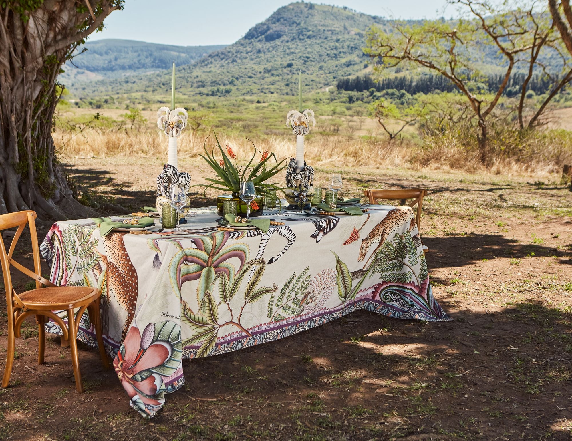 Pangolin Park Tablecloth - Stone