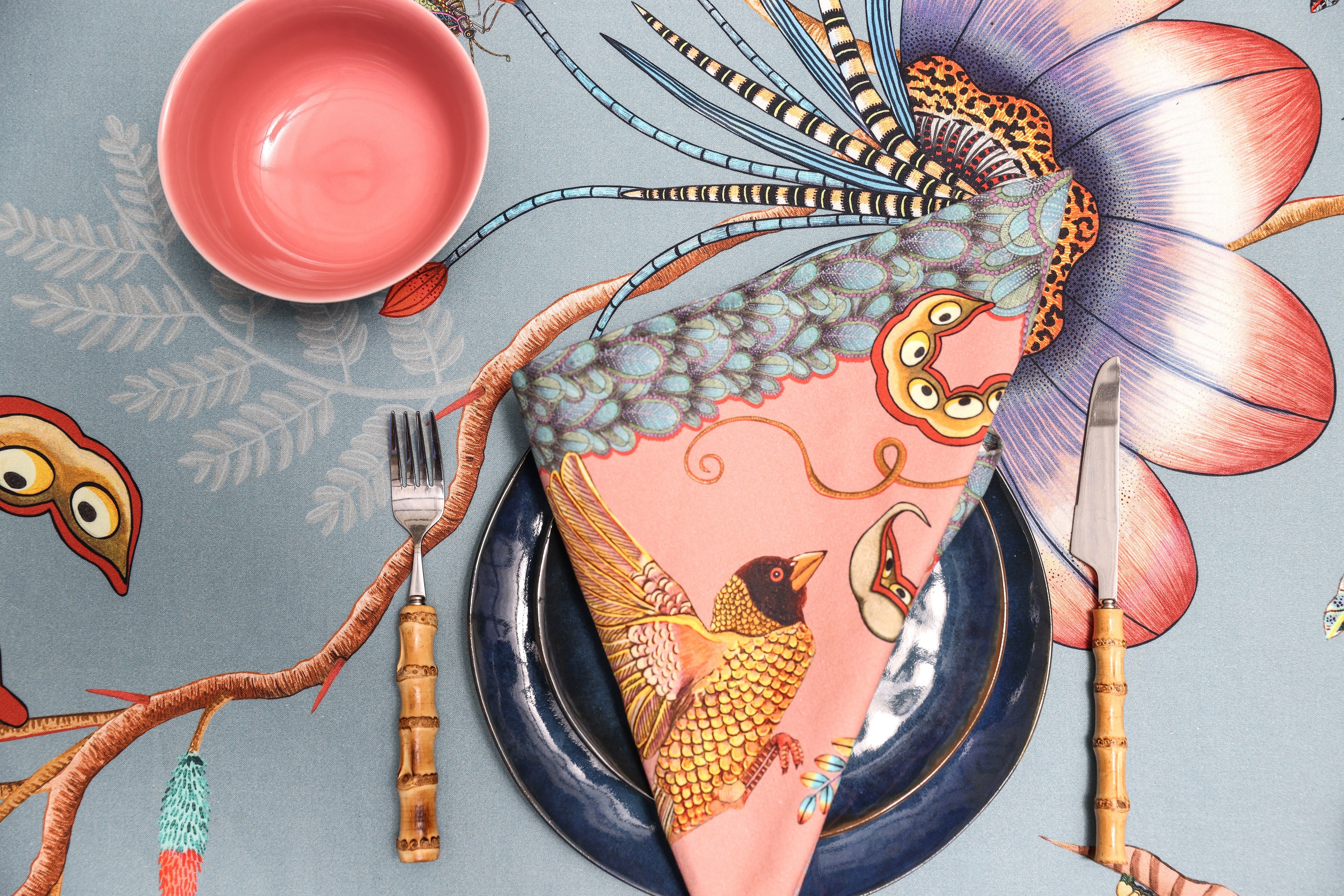 Thanda Nest Tablecloth - Mist