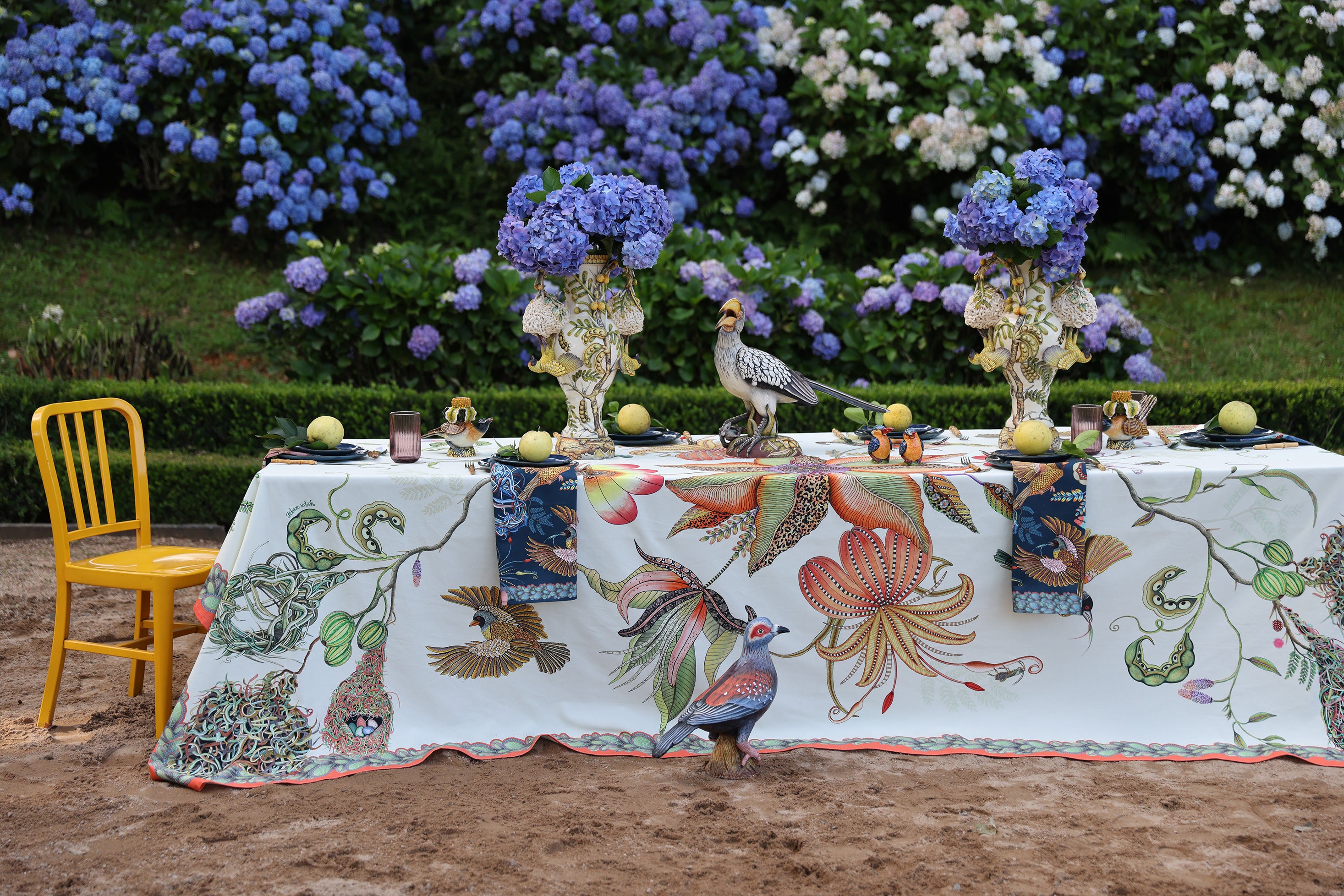 Thanda Nest Tablecloth - Parakeet