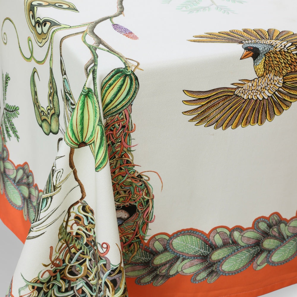 Thanda Nest Tablecloth - Parakeet