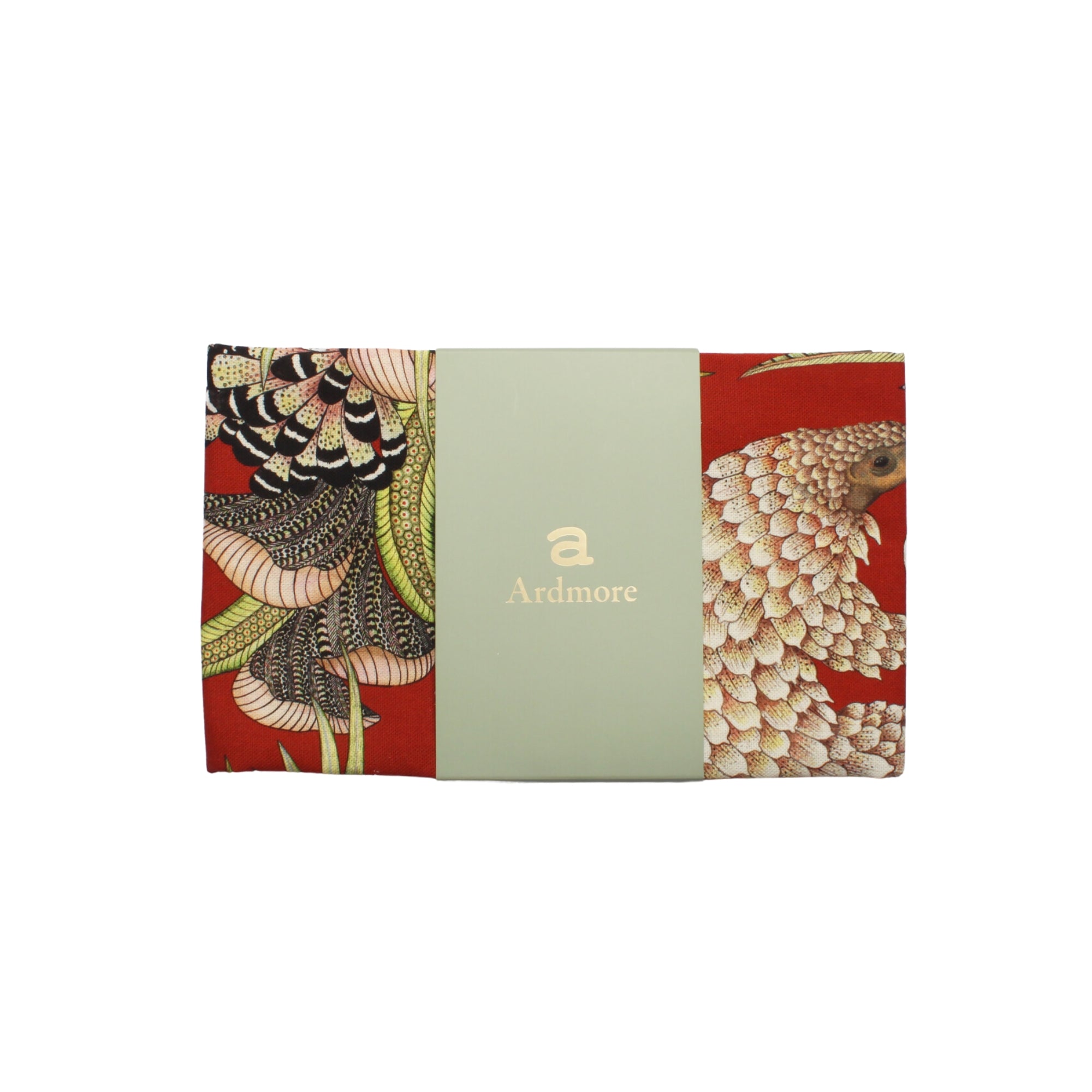 Pangolin Pair Tea Towel - Royal Red