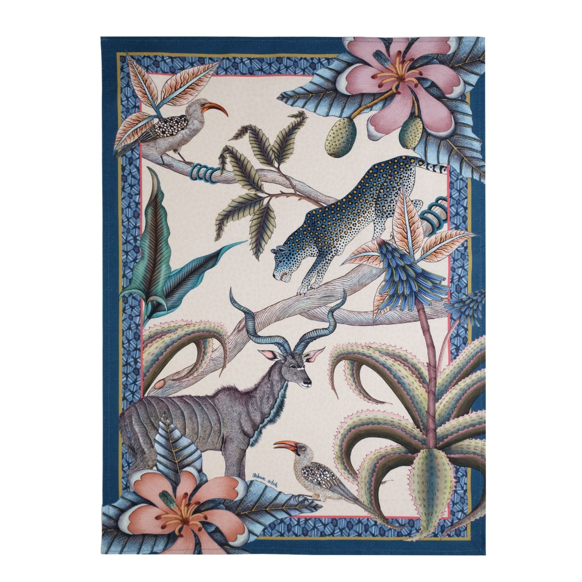 Pangolin Park Tea Towel - Tanzanite