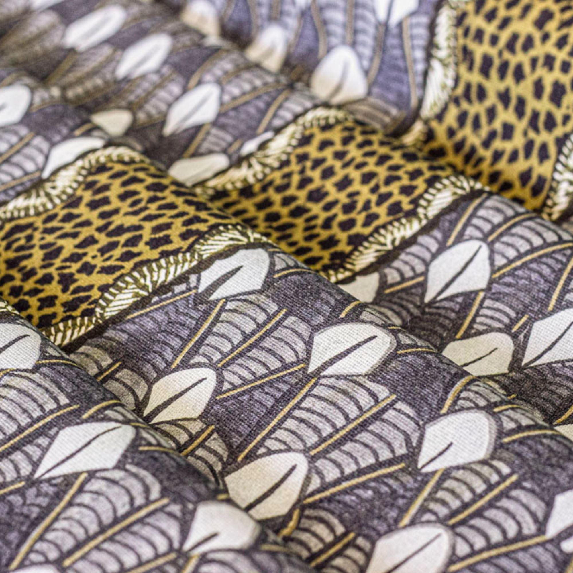 Feather Fabric - Linen - Silver Ripple