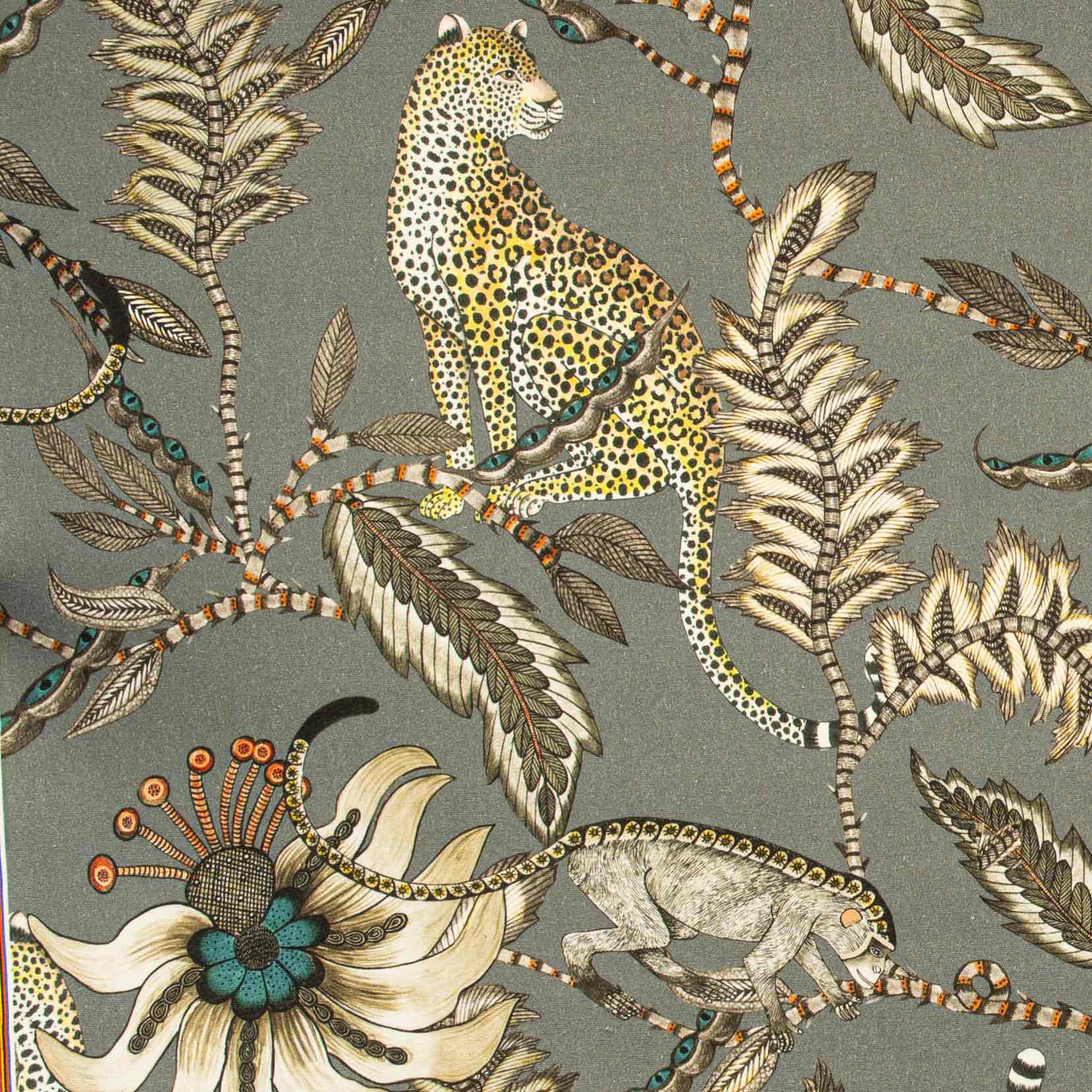 Monkey Bean Fabric - Linen - Ash