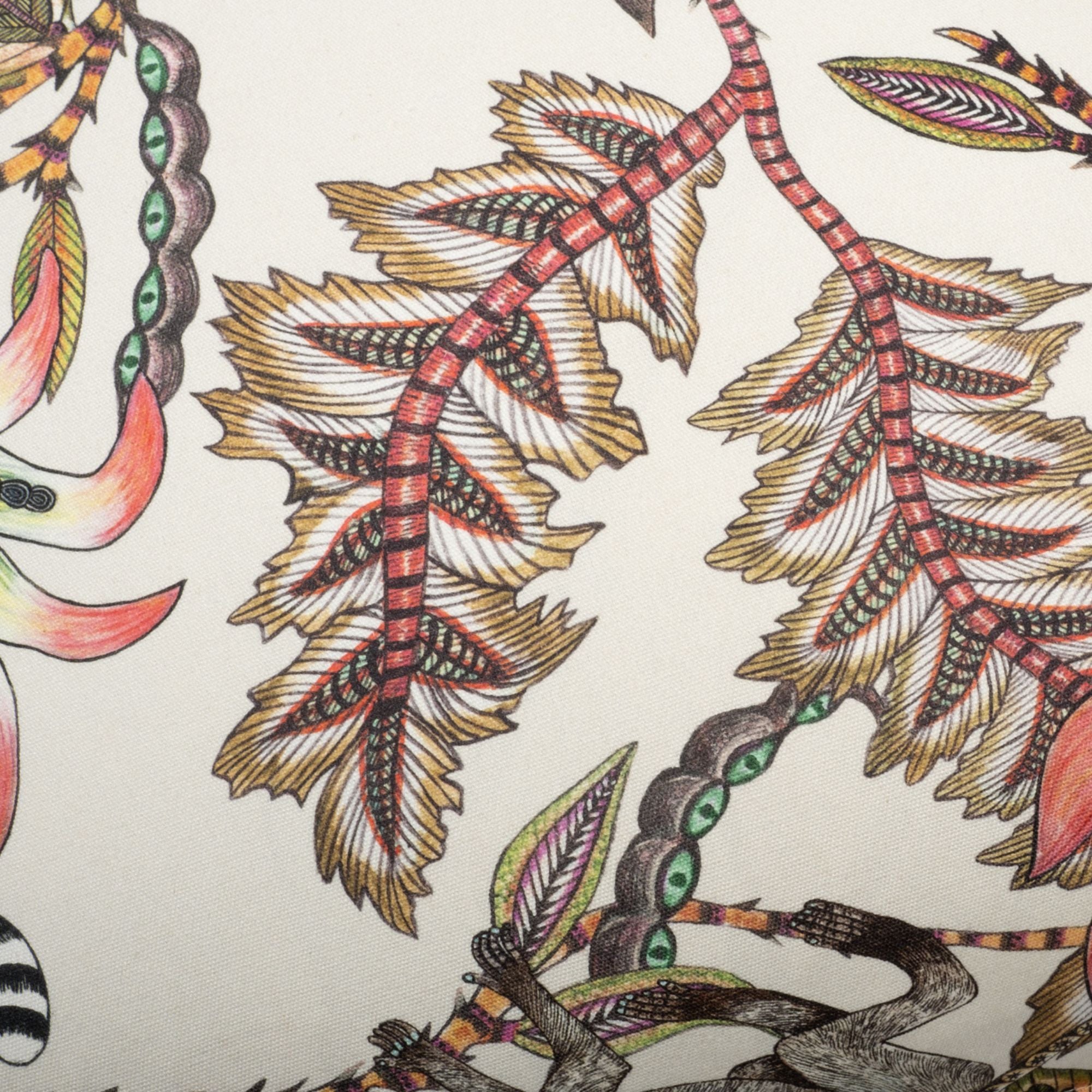 Monkey Bean Fabric - Linen - Parakeet