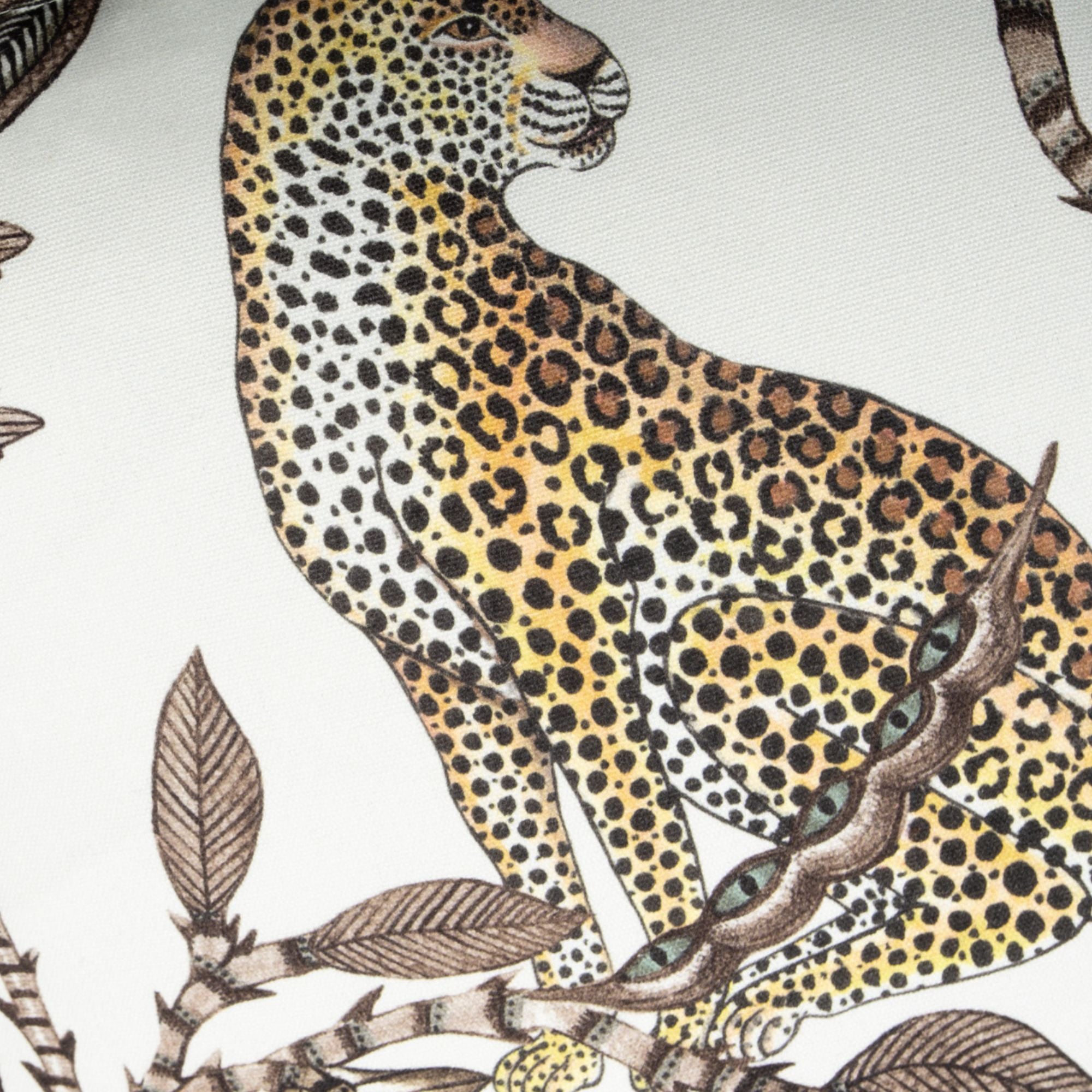 Monkey Bean Fabric - Linen - Stone