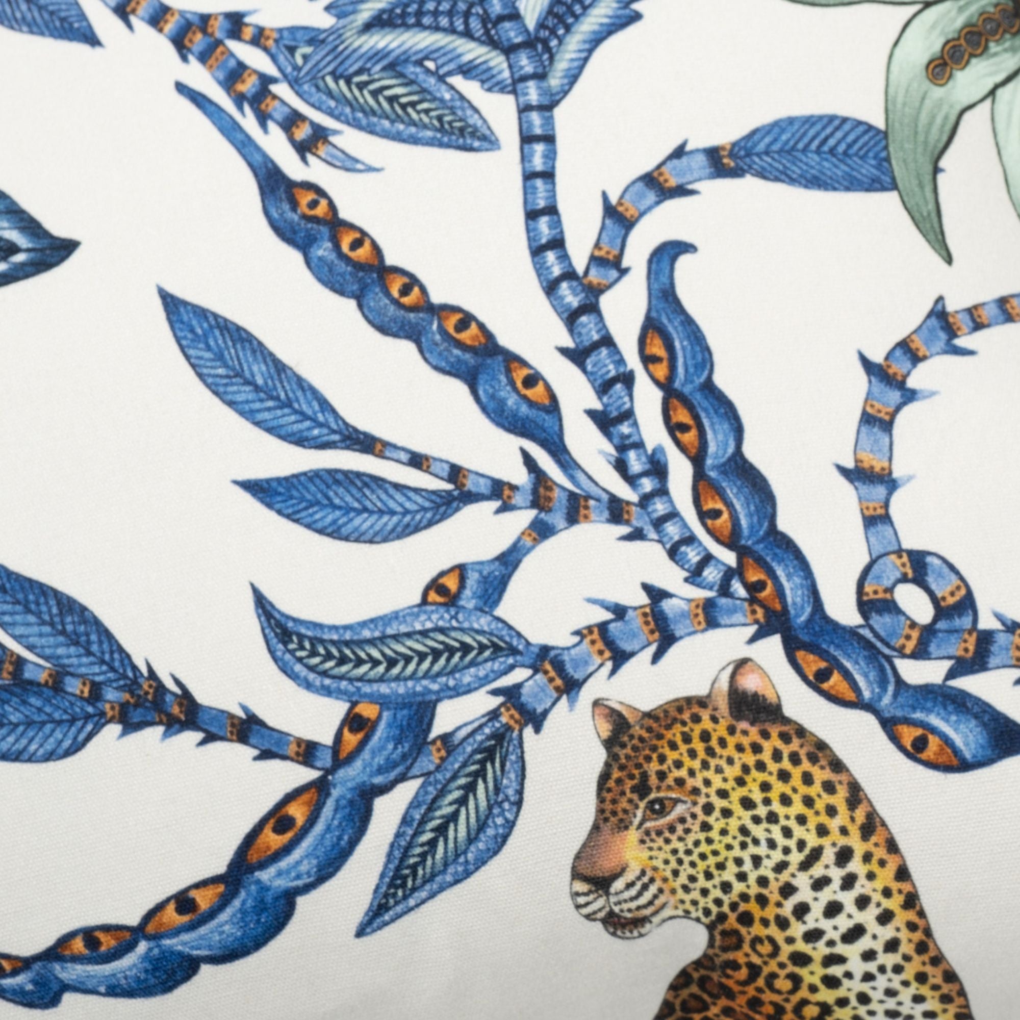 Monkey Bean Fabric - Linen - Tanzanite