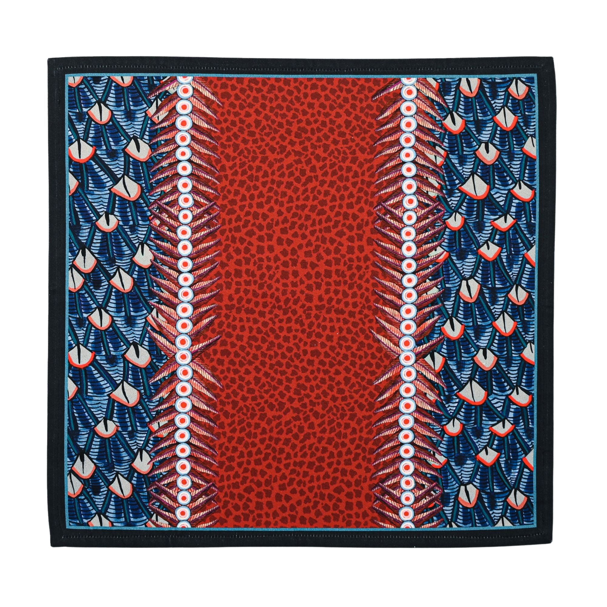 Feather Napkins (Pair) - Royal Red