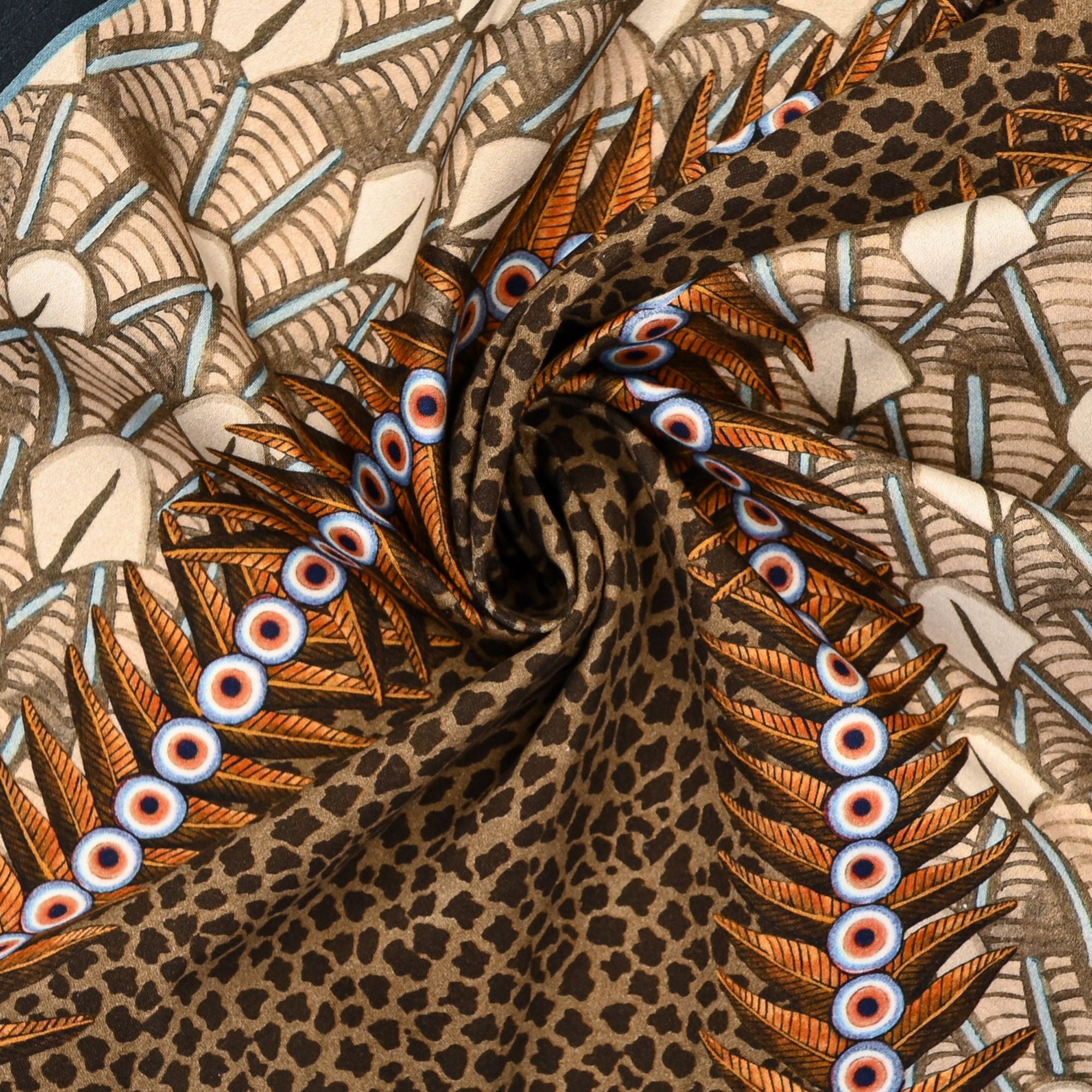 Feather Napkins (Pair) - Stone