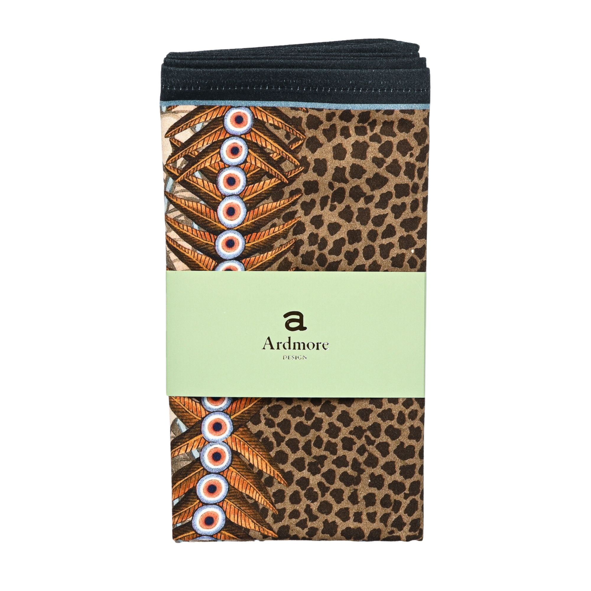 Feather Napkins (Pair) - Stone