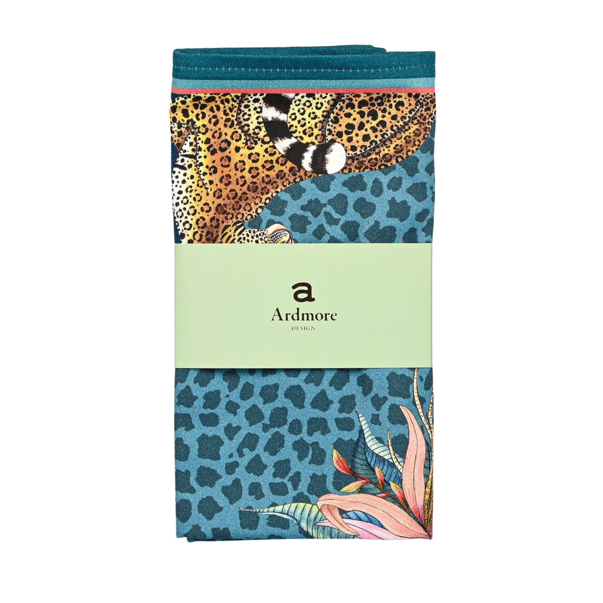 Leopard Lily Napkins (Pair) - Frost