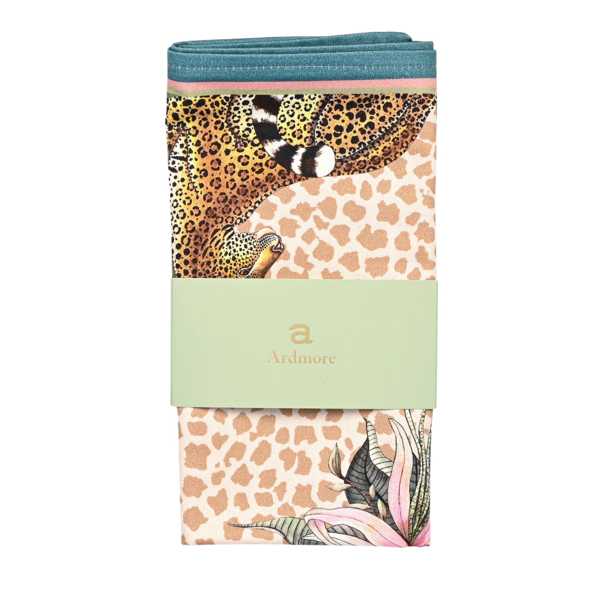 Leopard Lily Napkins (Pair) - Stone