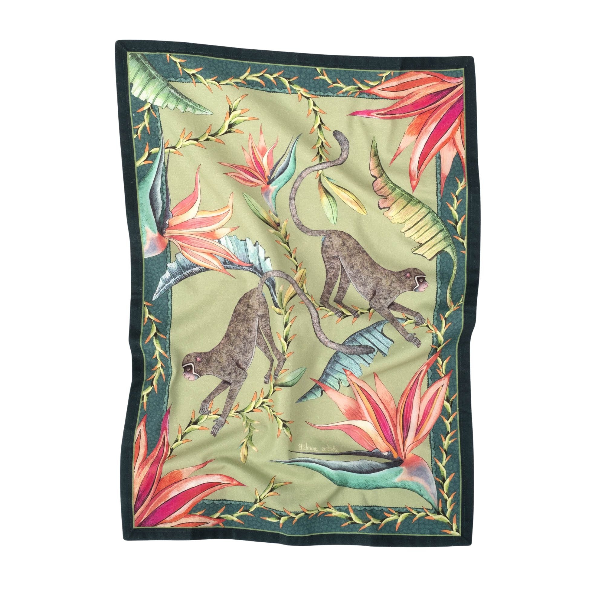 Monkey Paradise Tea Towel