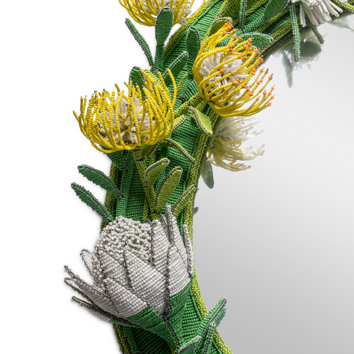 Cape Fynbos Beaded Mirror