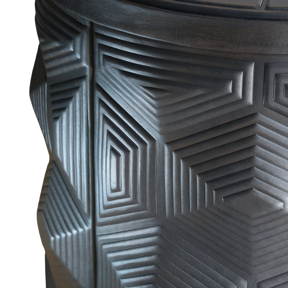 Turtle Table - Embossed Vintage Leather