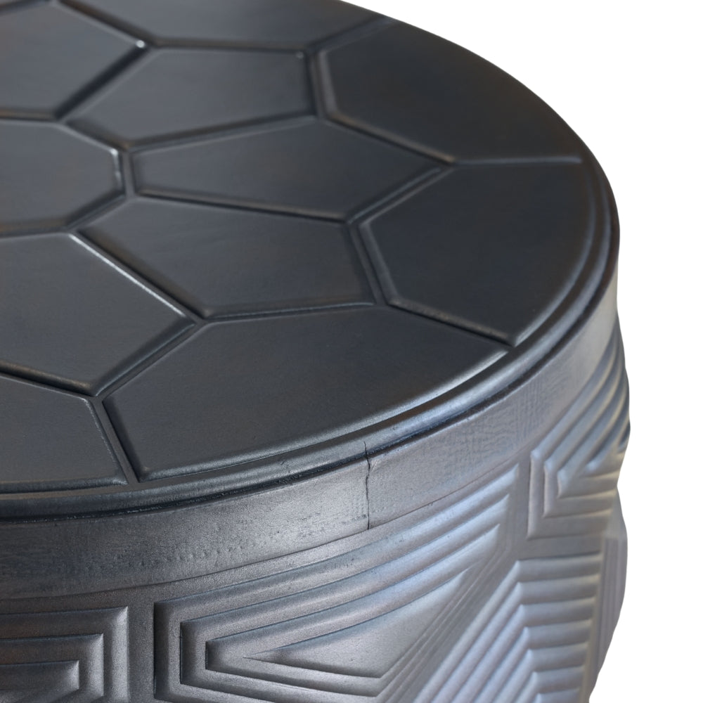 Turtle Table - Embossed Vintage Leather