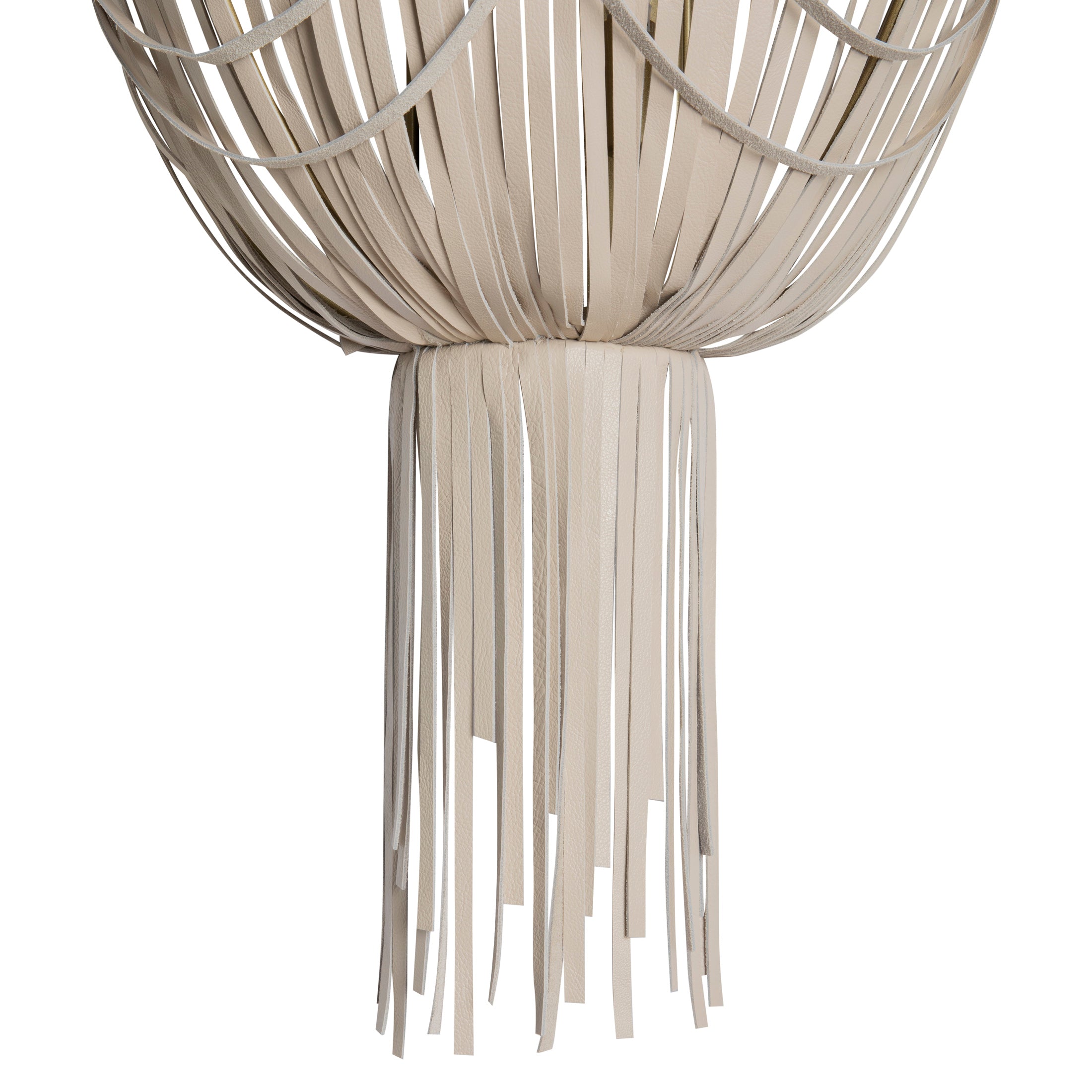 Empire Wall Sconce - Cream-Stone Leather