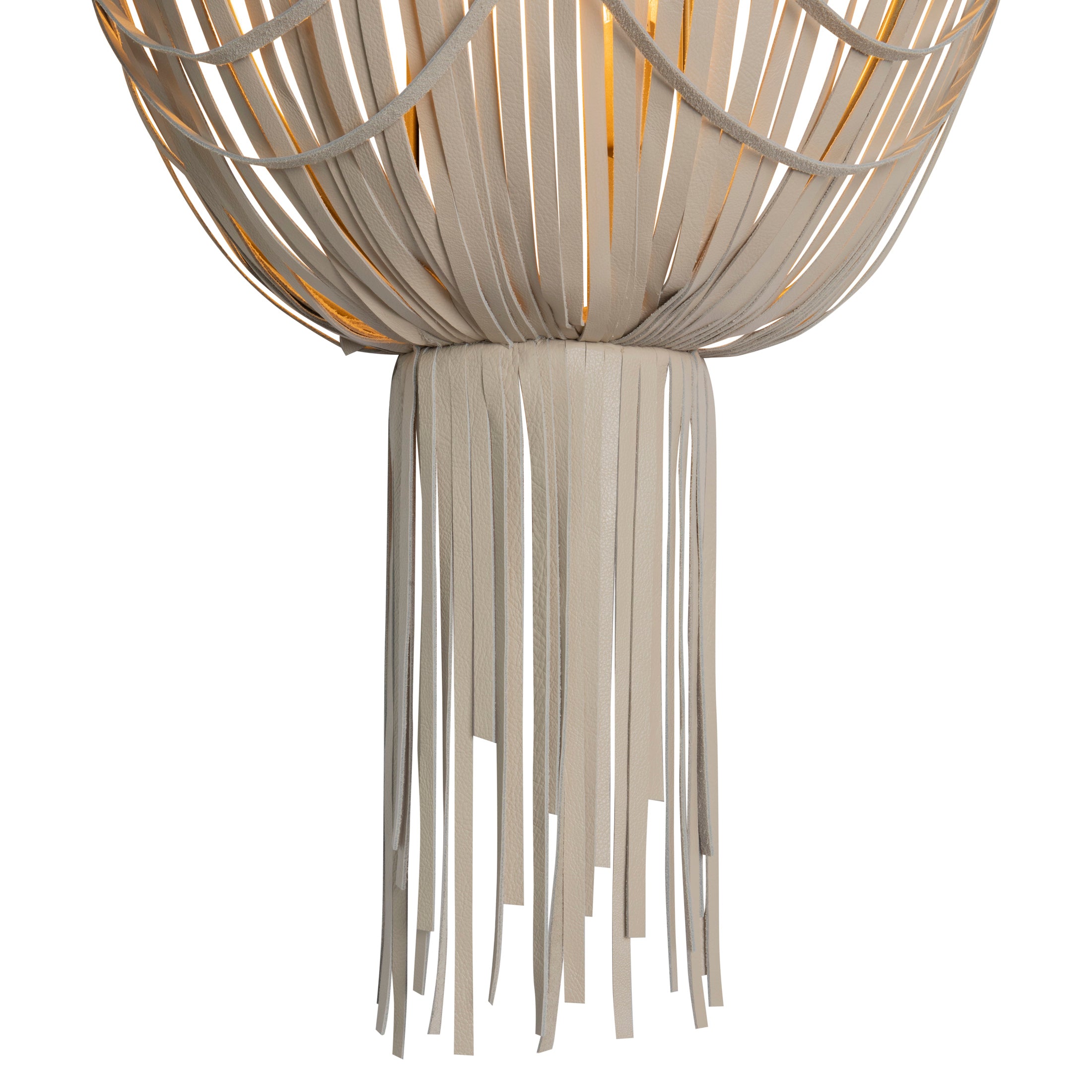 Empire Wall Sconce - Cream-Stone Leather