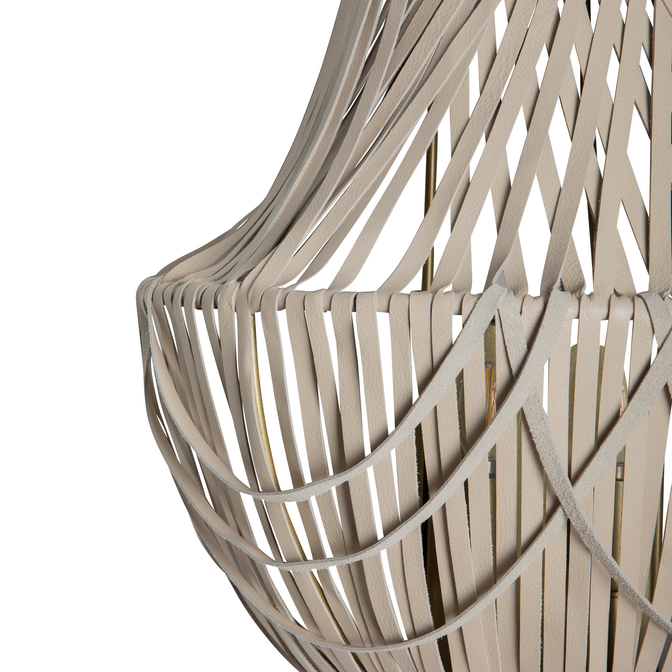Empire Wall Sconce - Cream-Stone Leather