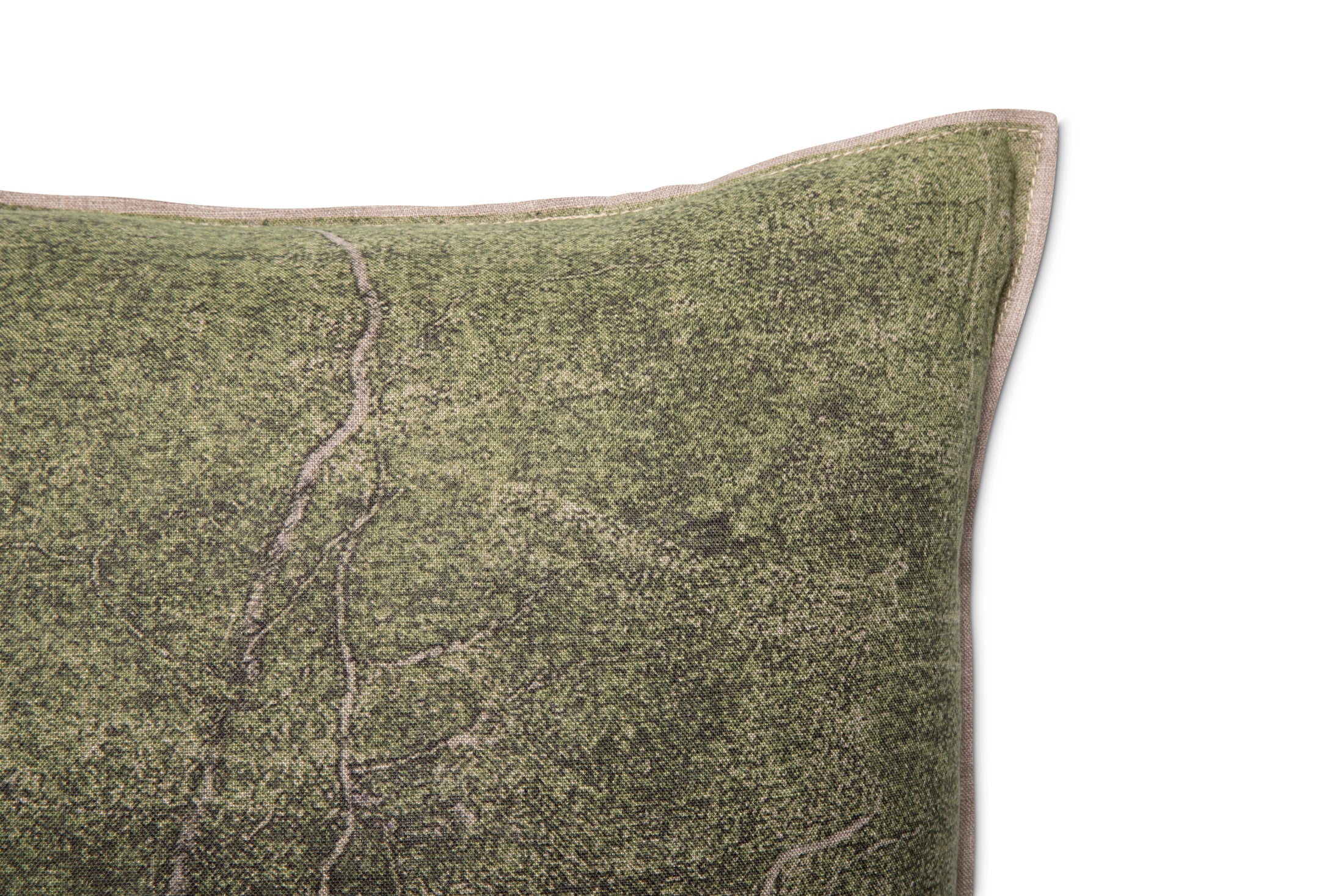 Groen Boom Printed Pillow