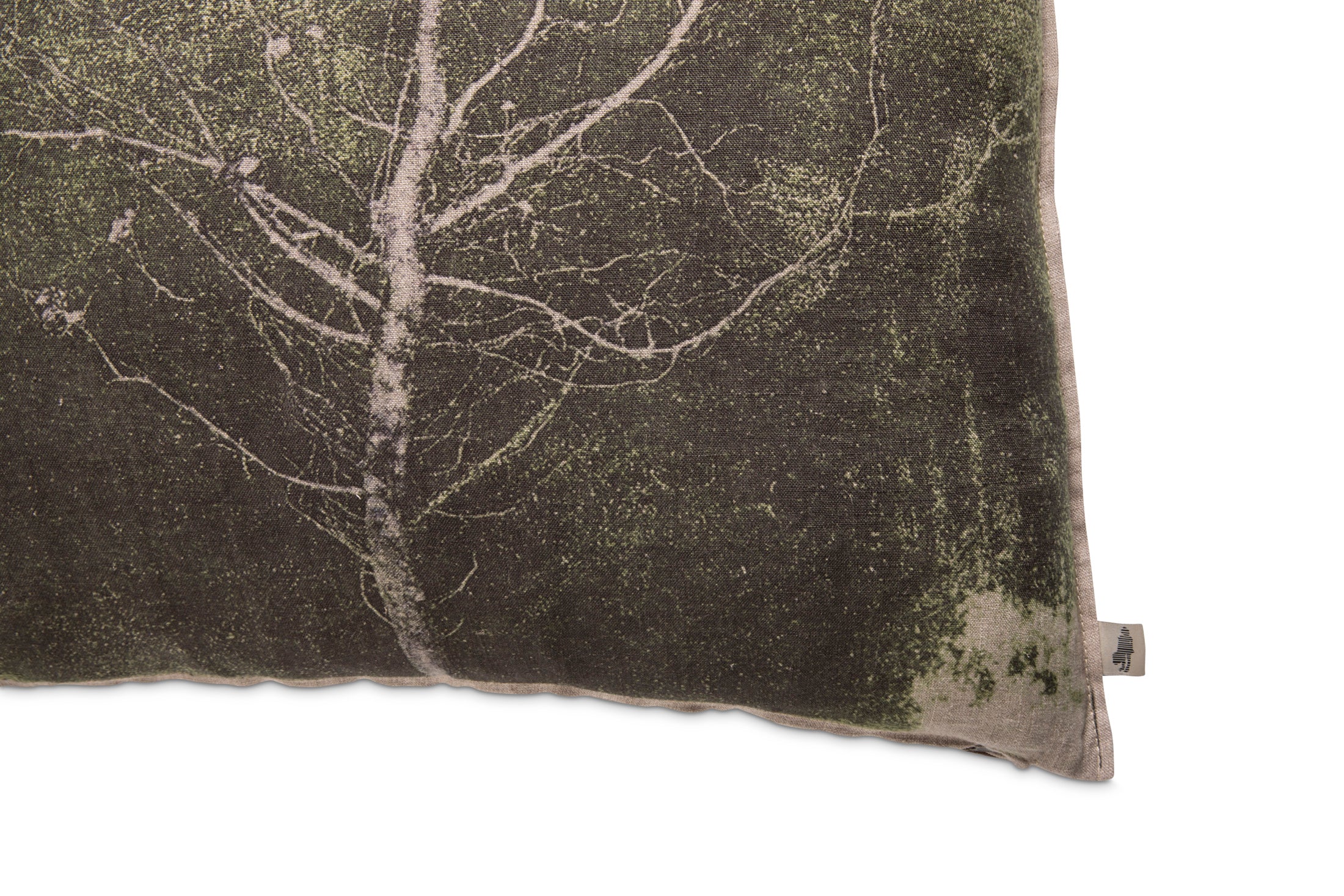 Groen Boom Printed Pillow