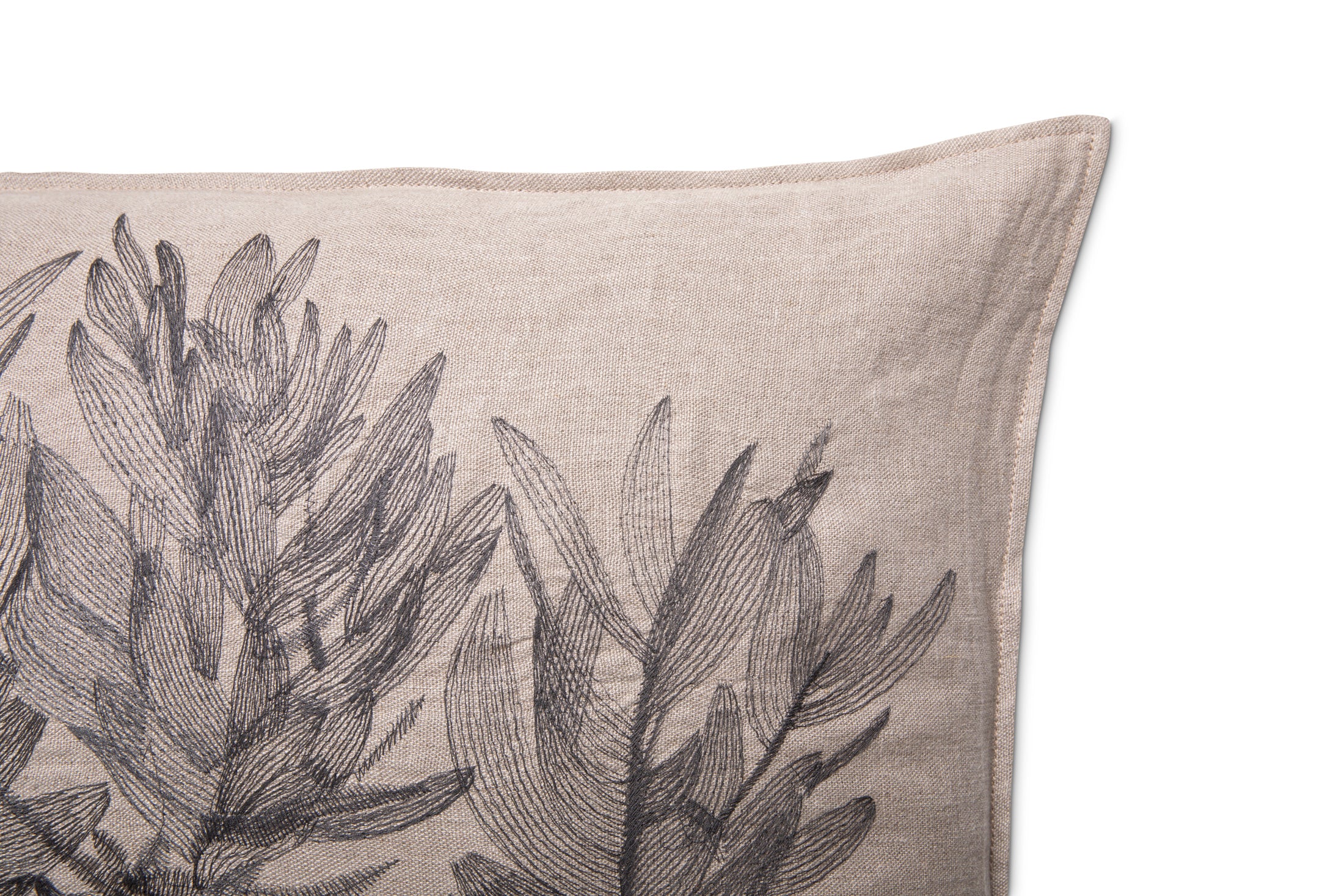 Protea Bos Embroidered Pillow