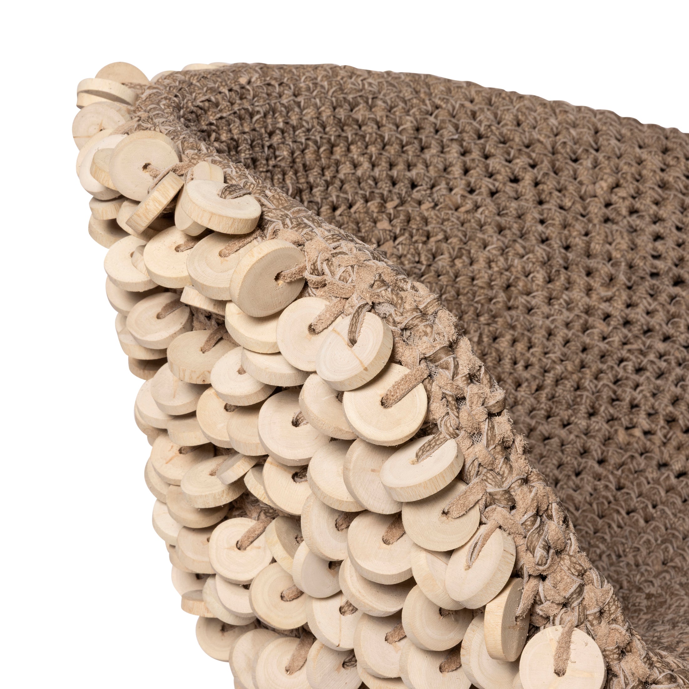 Chobe Crocheted Leather Chair