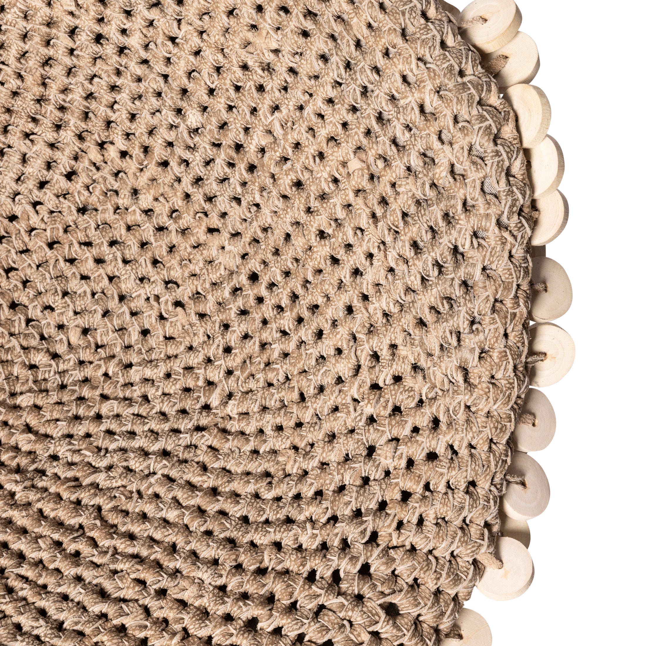 Chobe Crocheted Leather Chair