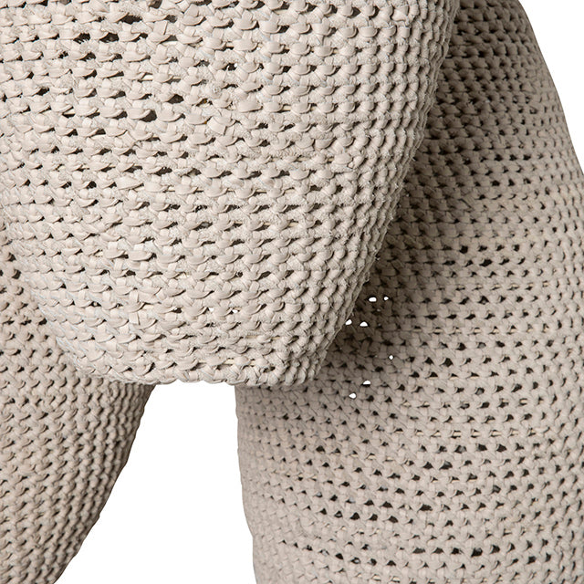 3-Crocheted Leather Pod Cluster Chandelier