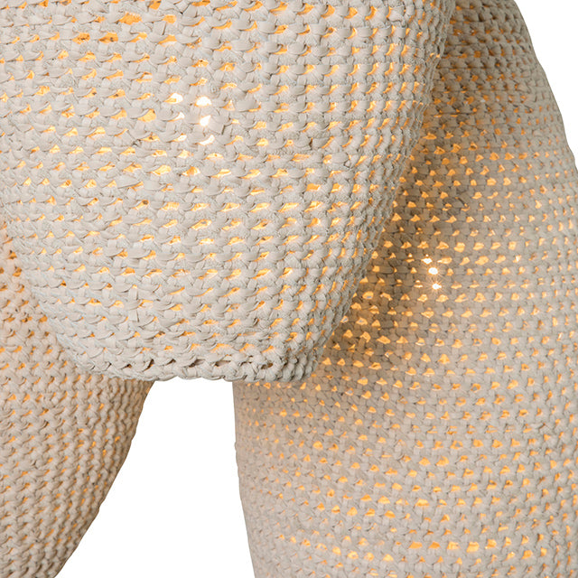 3-Crocheted Leather Pod Cluster Chandelier