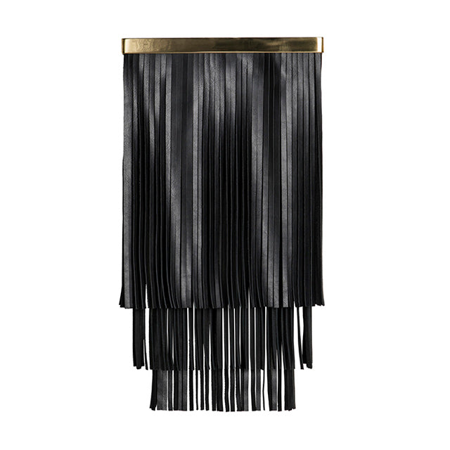Ndidi Wall Sconce - Brass - Premium Leather