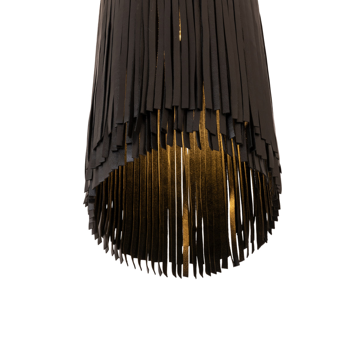 Nairobi Leather Pendant - Powder-Coated Hardware