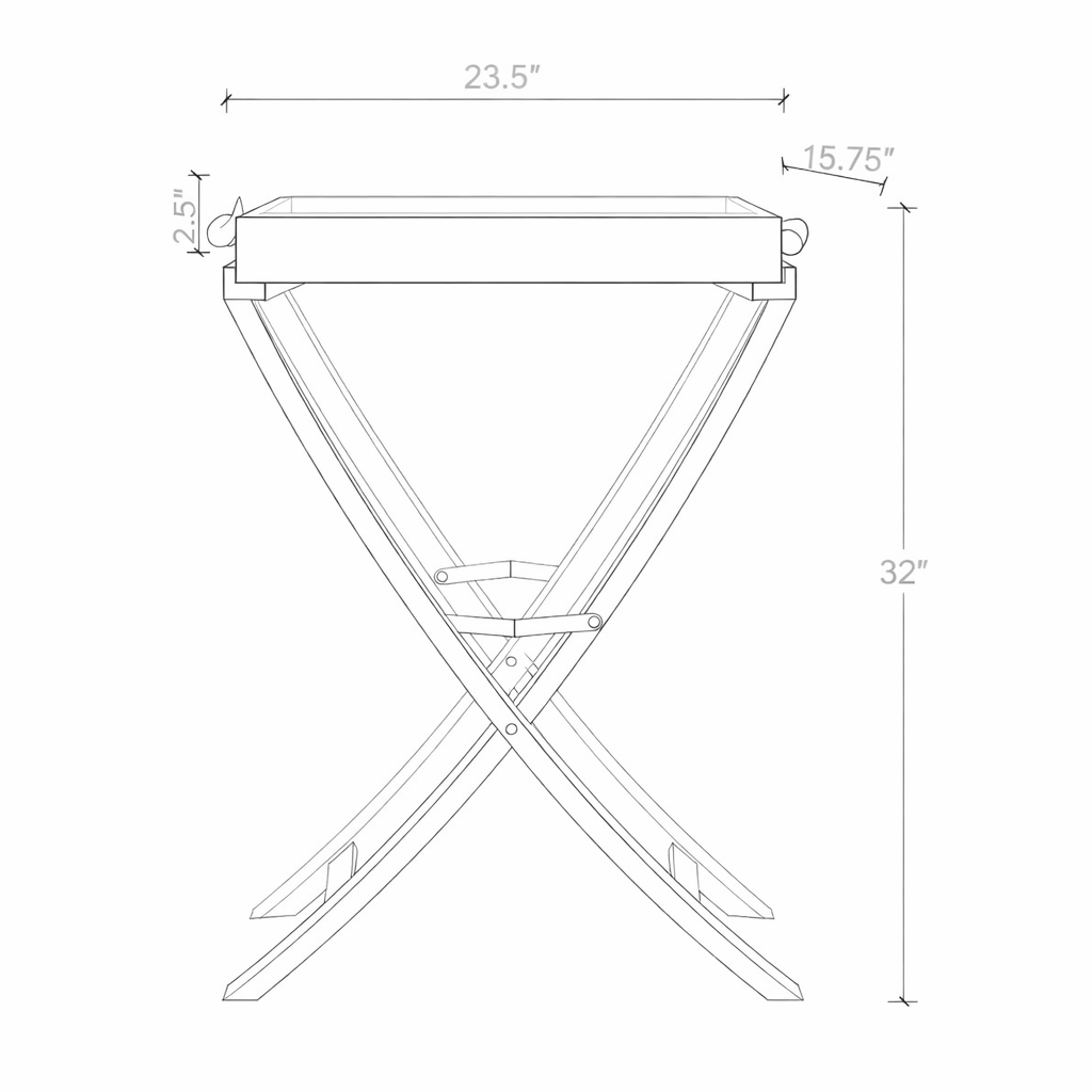 Constantia Tray Table - Natural Oak