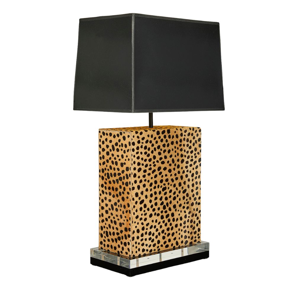 Ingulule Cheetah Print Block Lamp