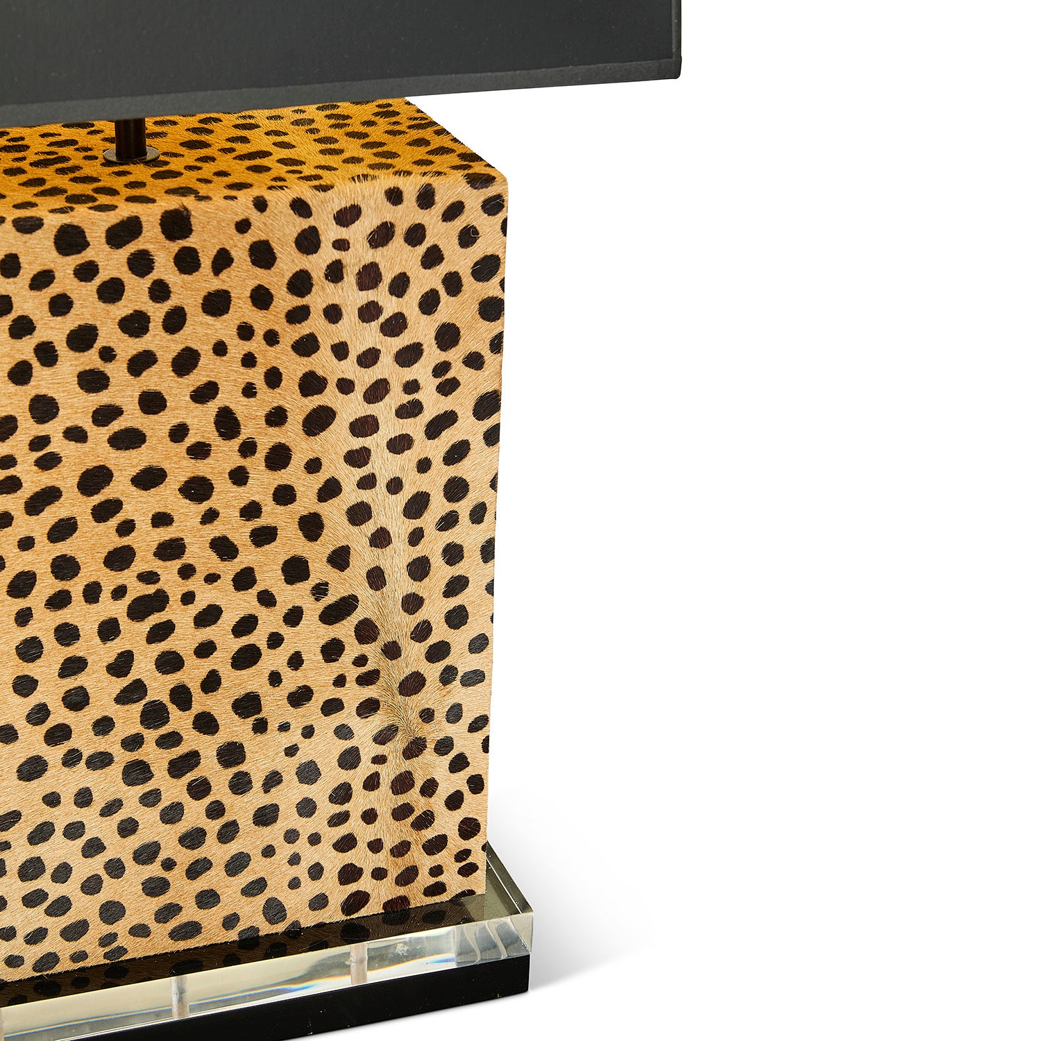 Ingulule Cheetah Print Block Lamp
