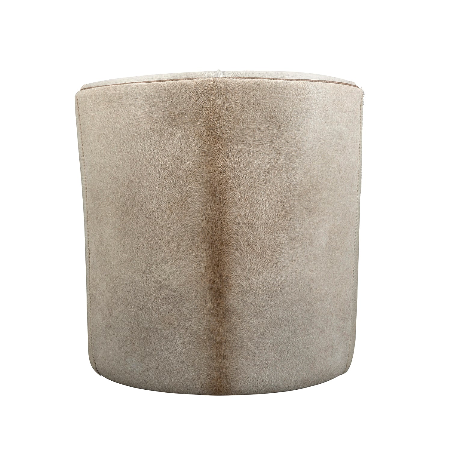 Inkomo Cream Cow Hide Barrel Chair