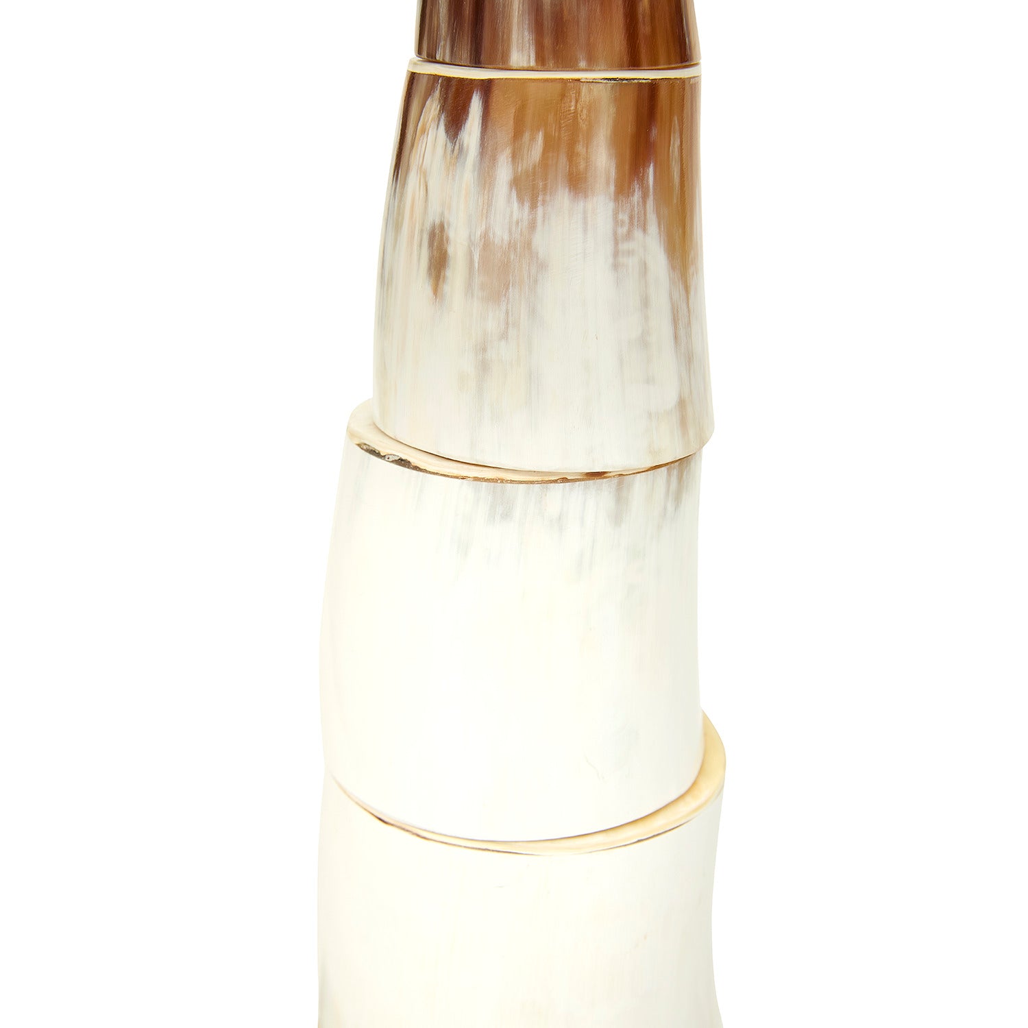 Nyota Cow Horn Disc Lamp