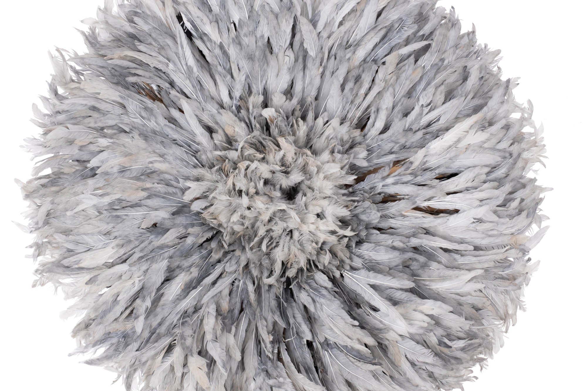 Juju Feather Hat - 20" - Grey