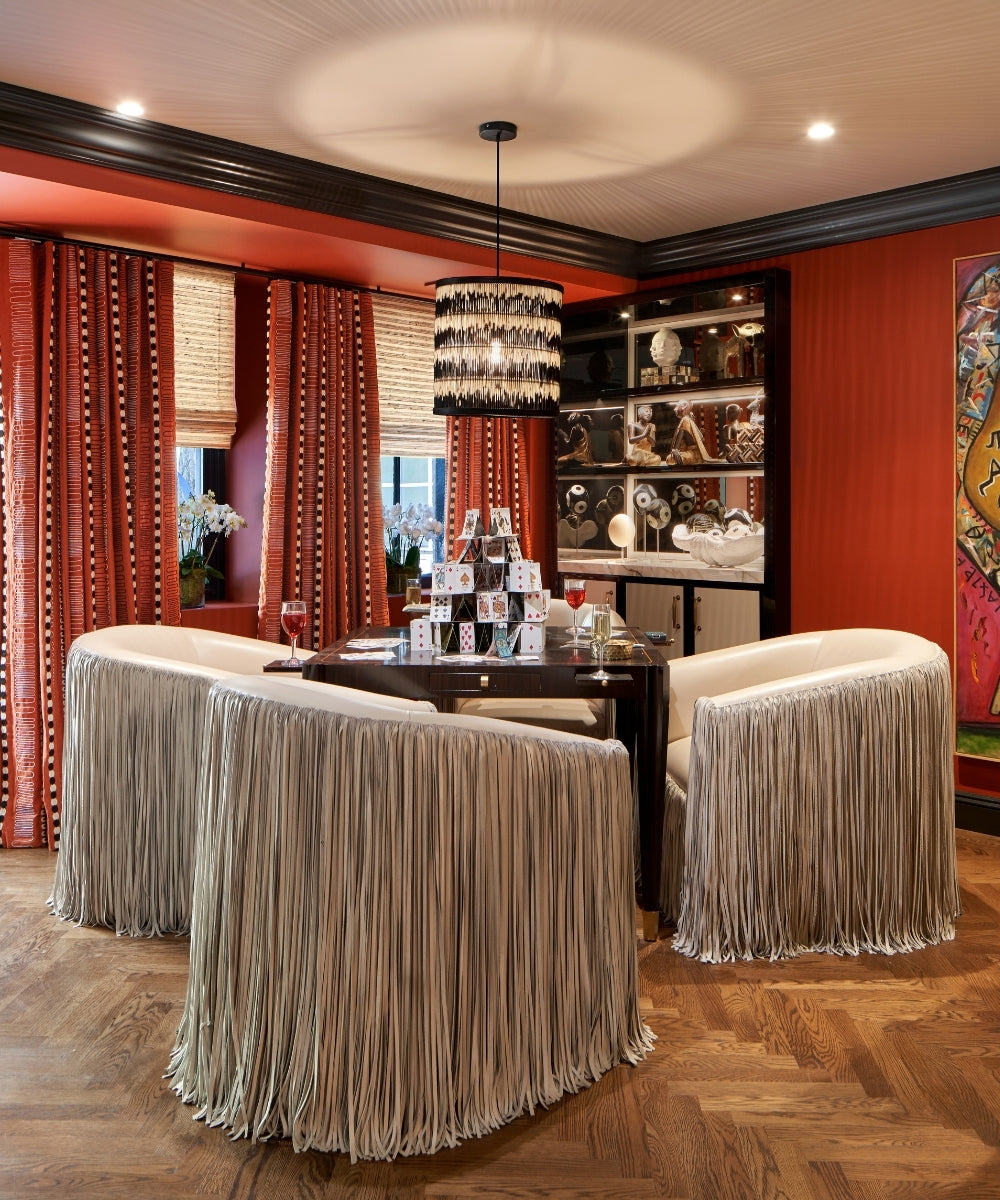 Porcupine Quill Pendant w/ Leather Trim