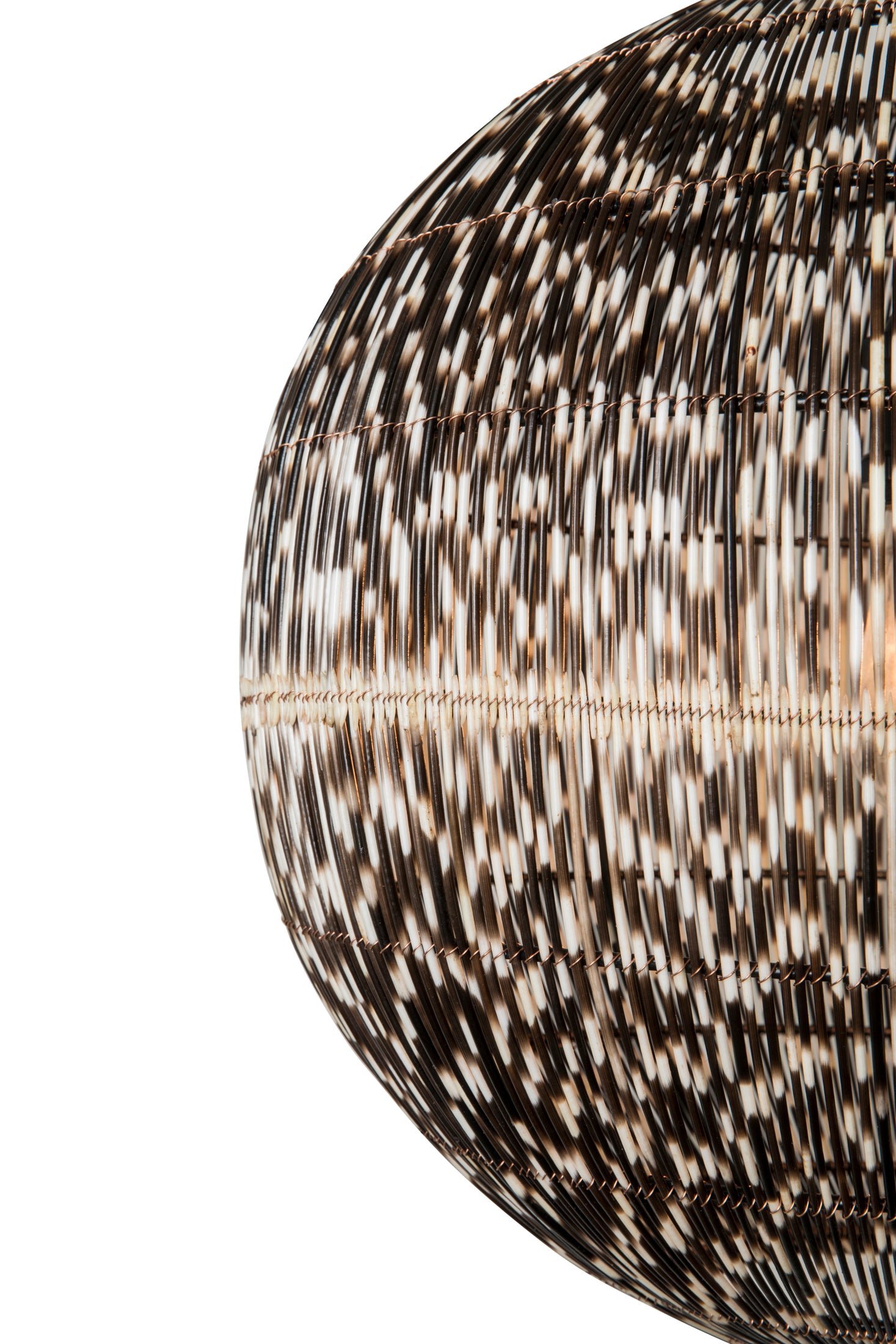 Porcupine Quill Ball Pendant