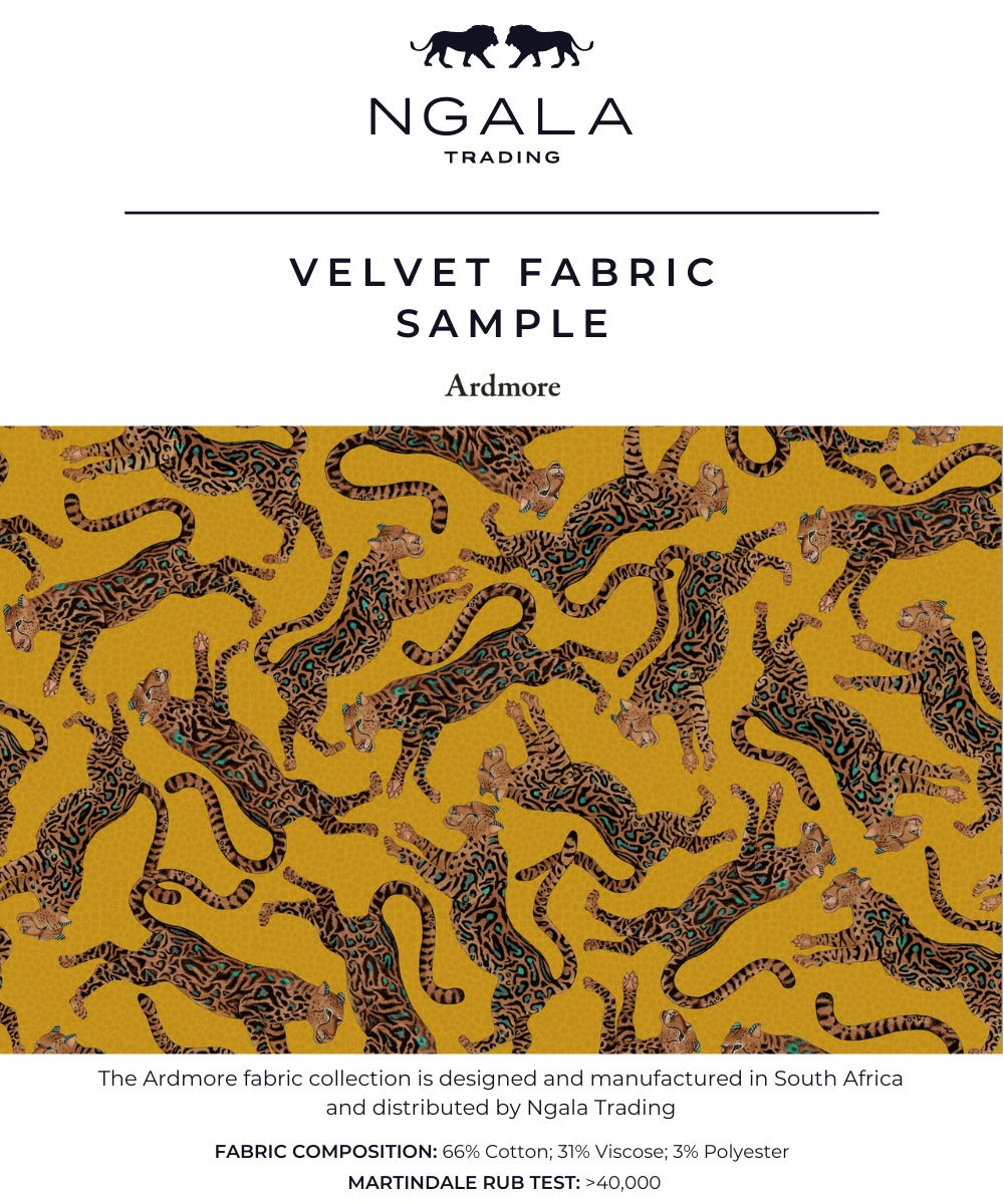 Cheetah Kings Fabric Sample