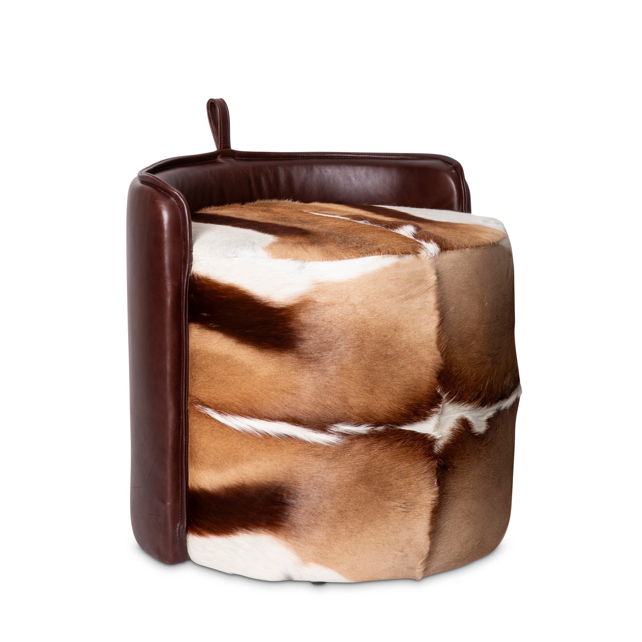 Springbok Hide & Leather Stool
