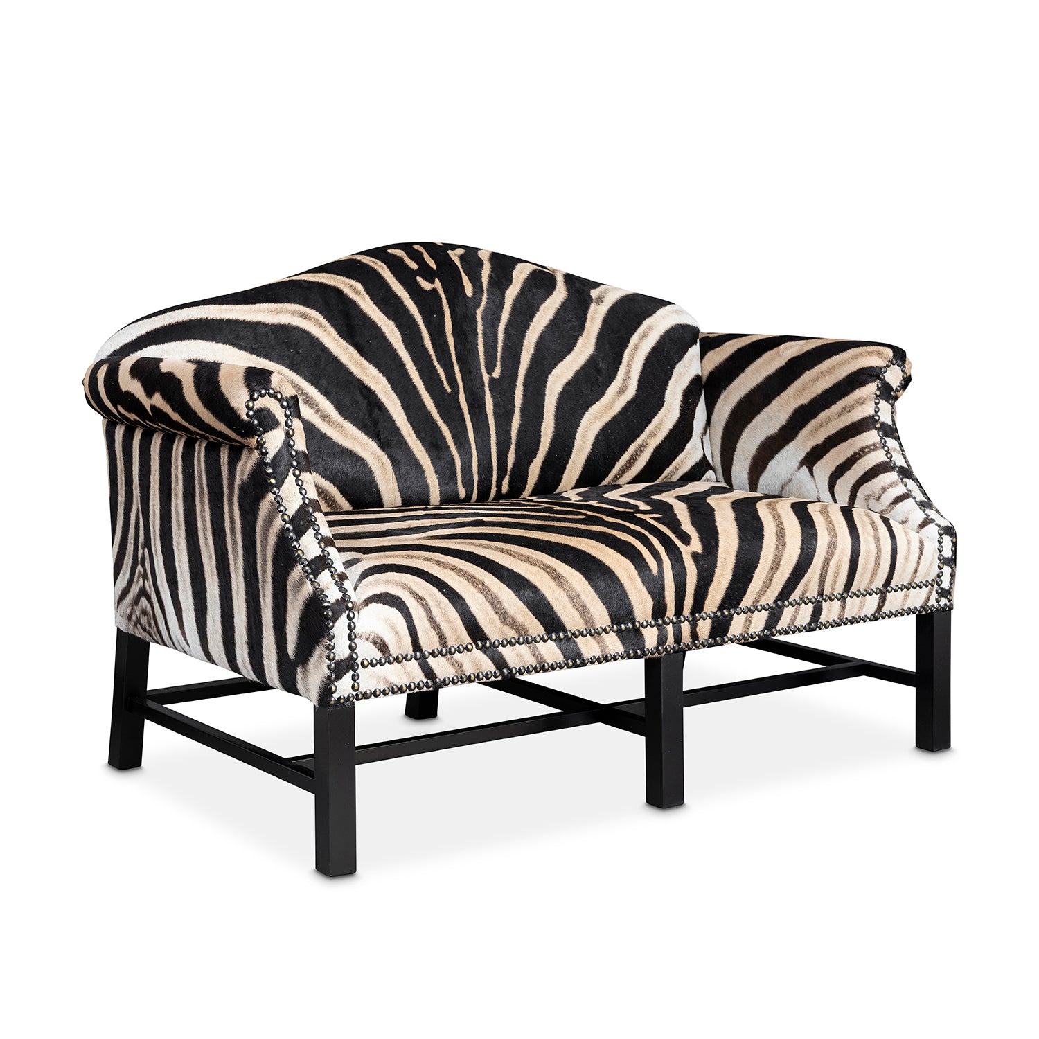 Zebra Hide Settee