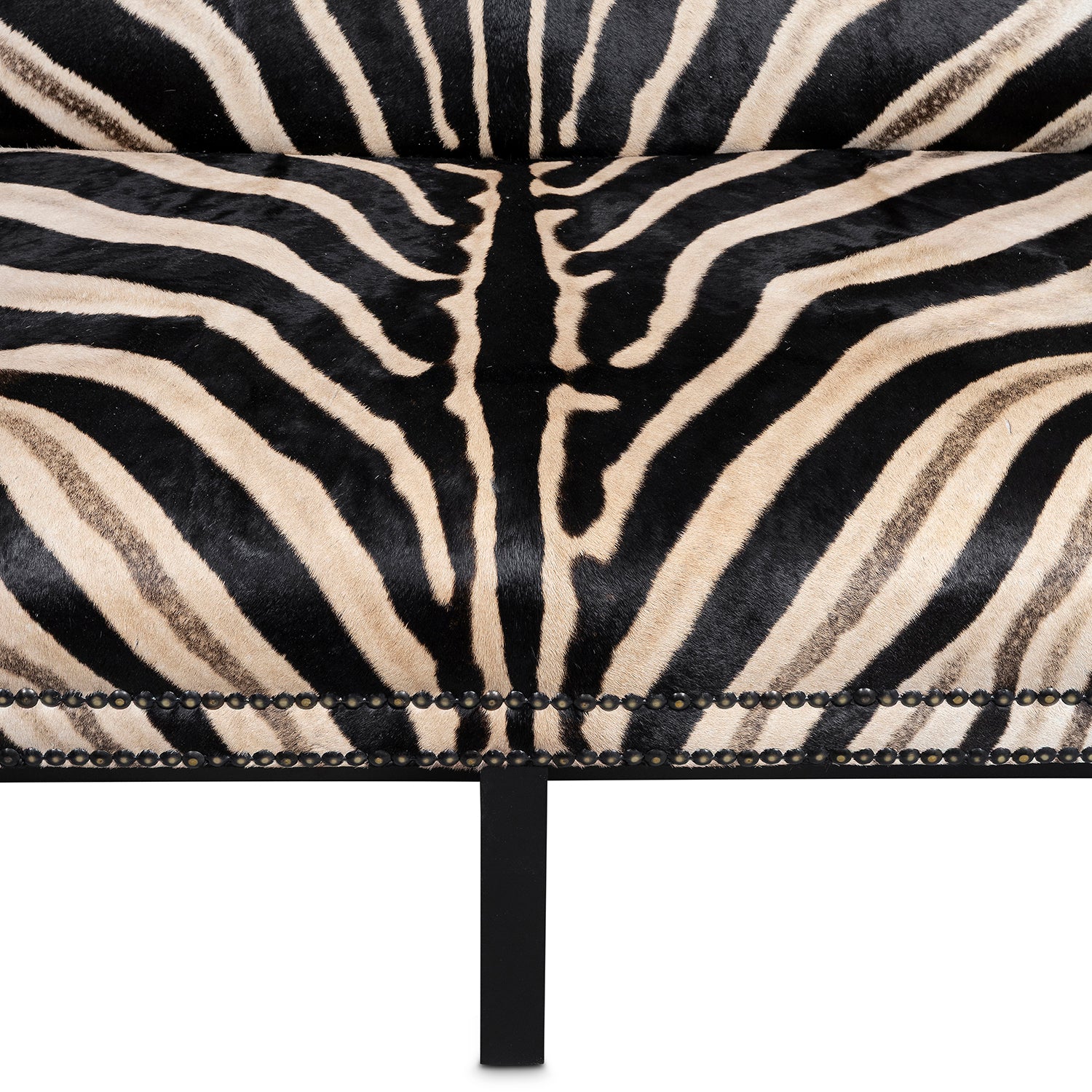 Zebra Hide Settee