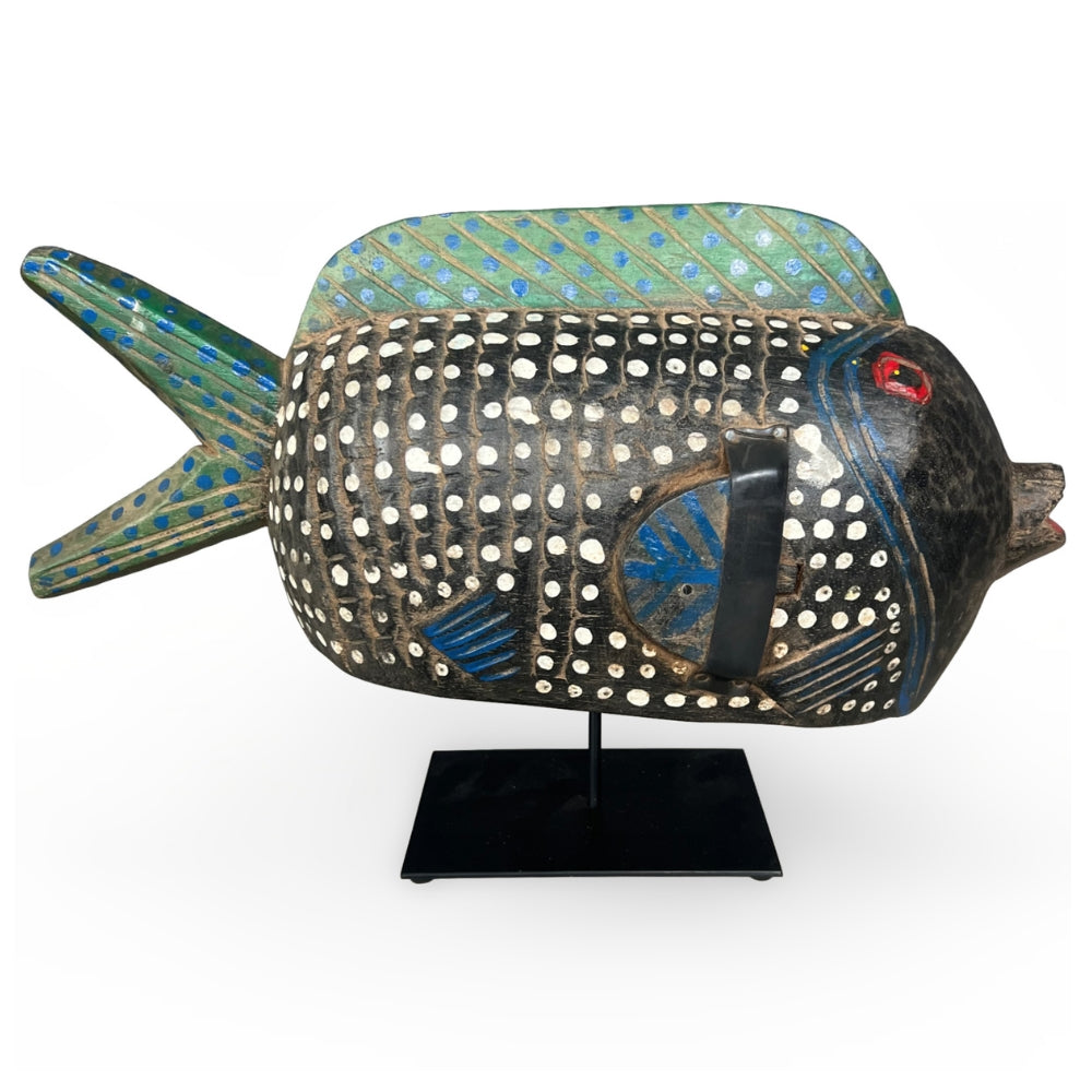 Bozo Fish on Stand - Blue