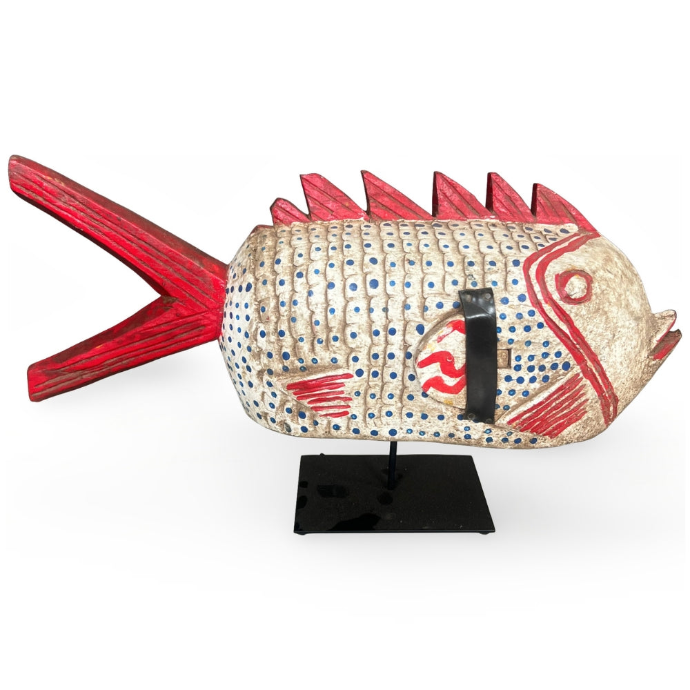 Bozo Fish on Stand - Red