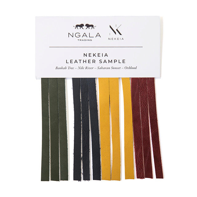 Nairobi Leather Pendant in Nickel Finish and NeKeia Leather