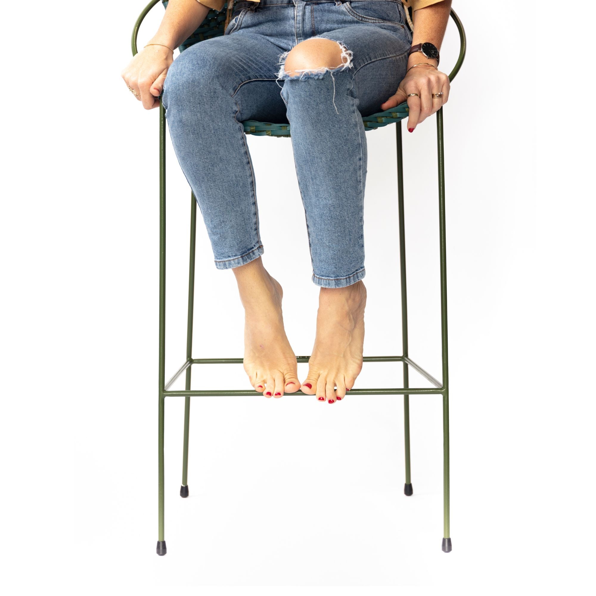 Woven Outdoor Bar Stool